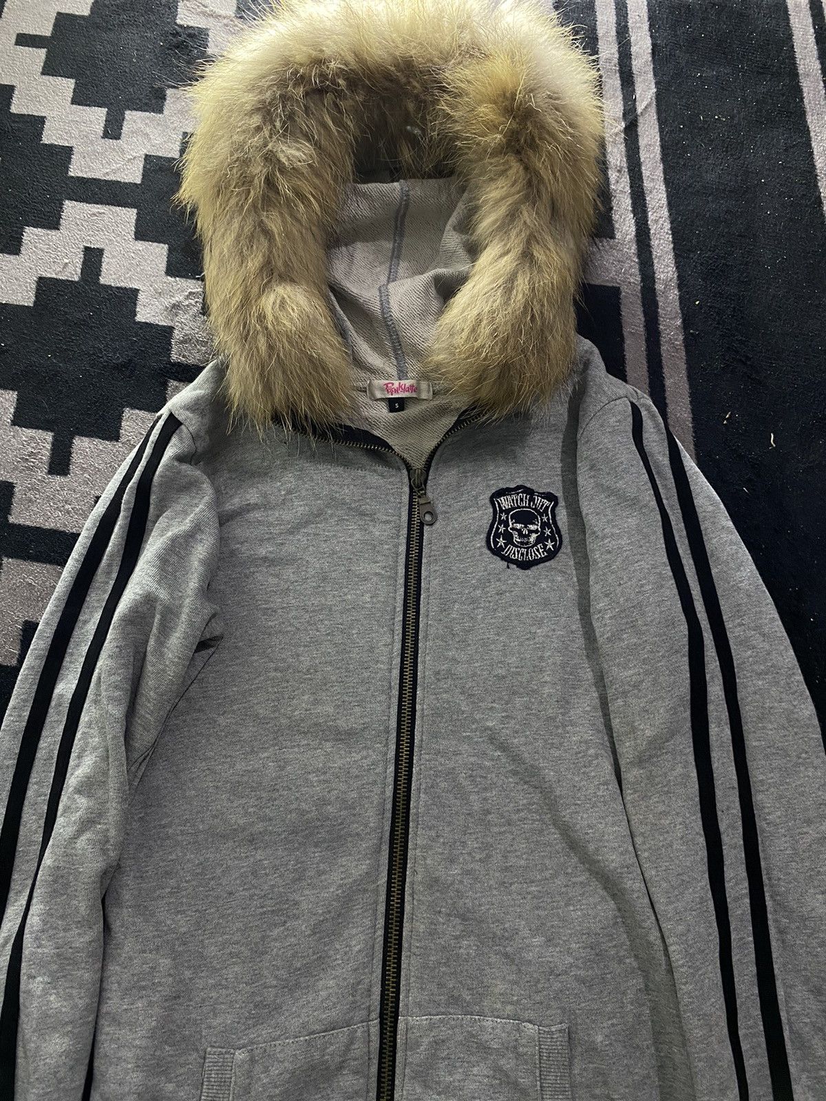 Hysteric Glamour × Japanese Brand Vintage pink latte faux fur hoodie Size US S / EU 44-46 / 1 - 3 Thumbnail