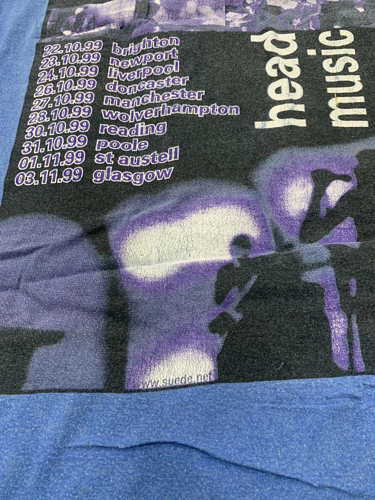 Band Tees × Rap Tees VTG SUEDE TOUR BAND SHIRT DEFTONES MANIC BLUR Size US XL / EU 56 / 4 - 9 Thumbnail