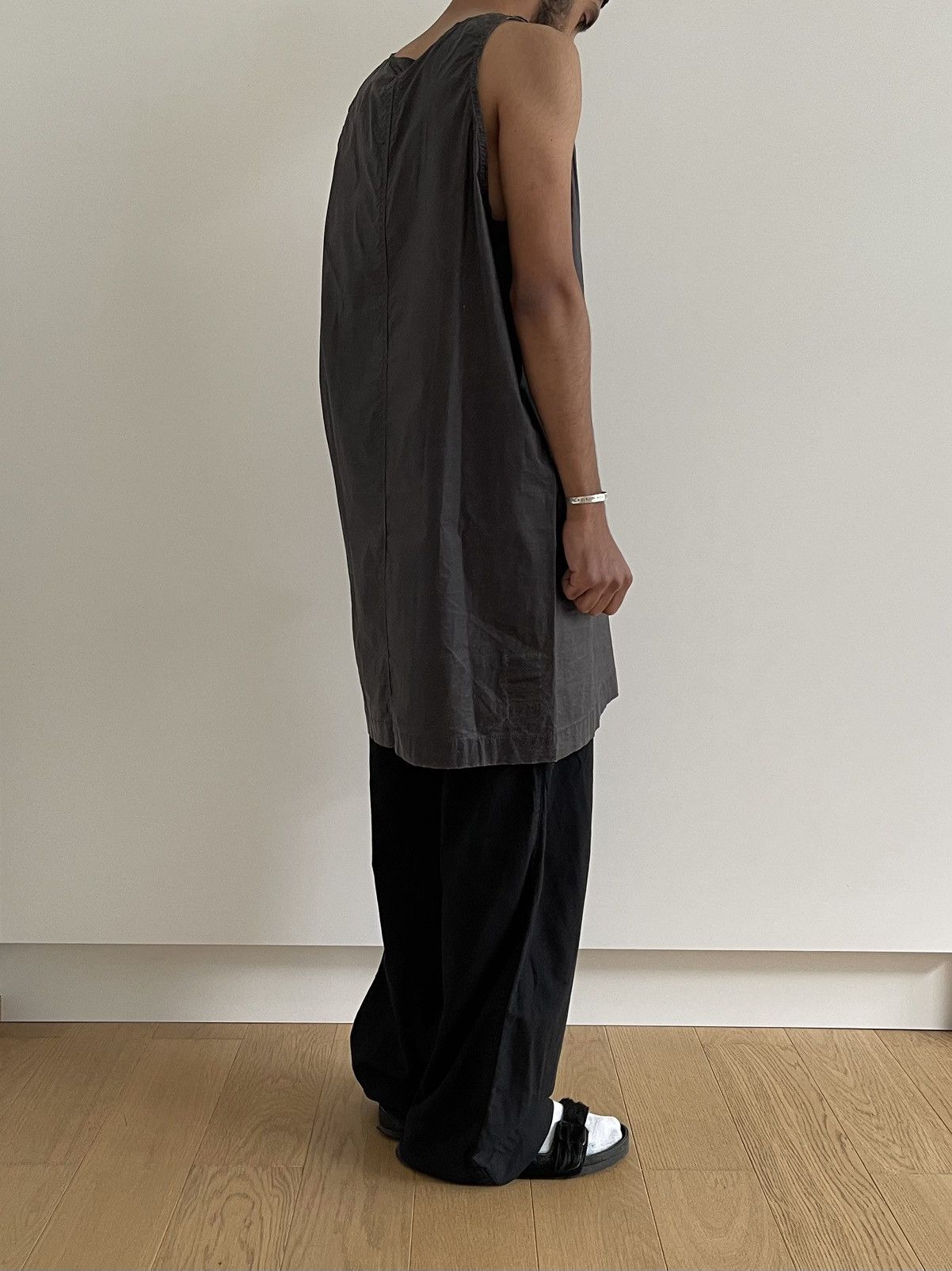 Rick Owens Rick Owens Drkshdw 2017 Stone Washed Black Tank Top Size US L / EU 52-54 / 3 - 9 Thumbnail