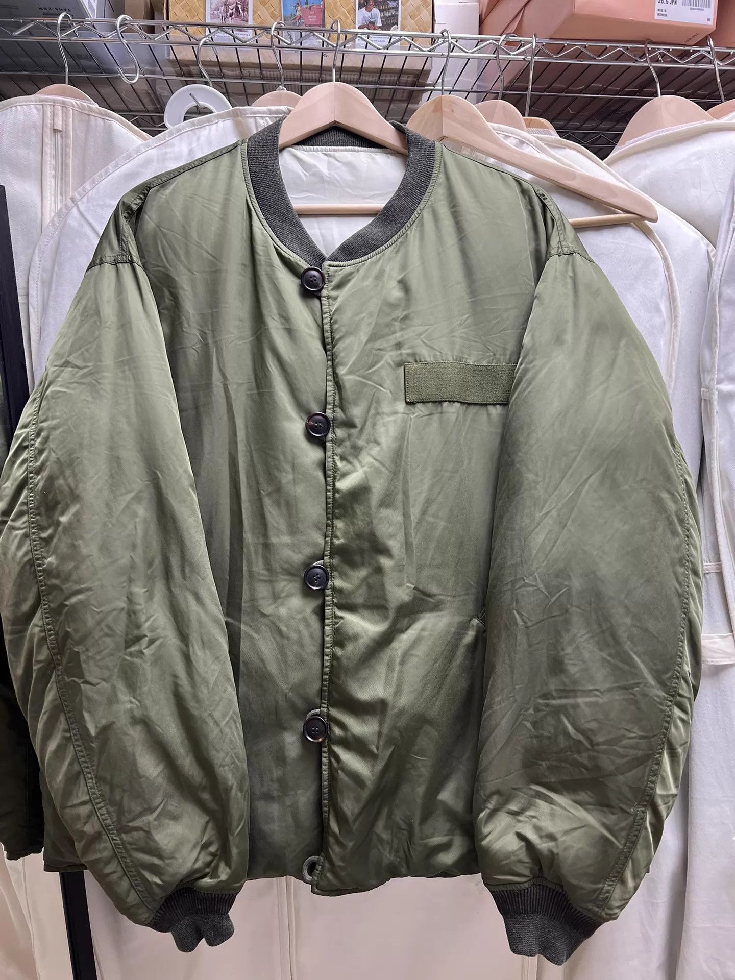 Visvim Green XL Bomber Jacket with Button Front Size US XL / EU 56 / 4 - 1 Thumbnail