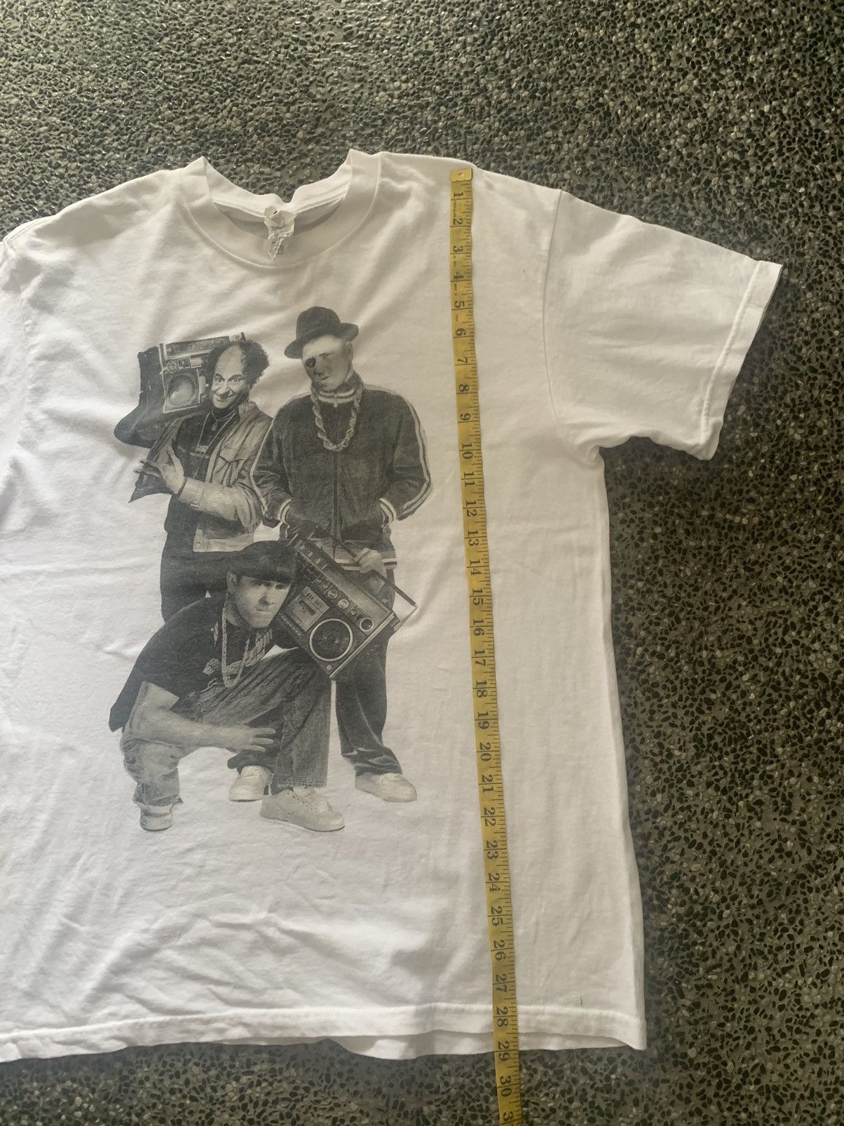 RUN DMC × Rap Tees × Vintage Vintage The Three Stooges Parody Run DMC T shirt Size US L / EU 52-54 / 3 - 9 Thumbnail