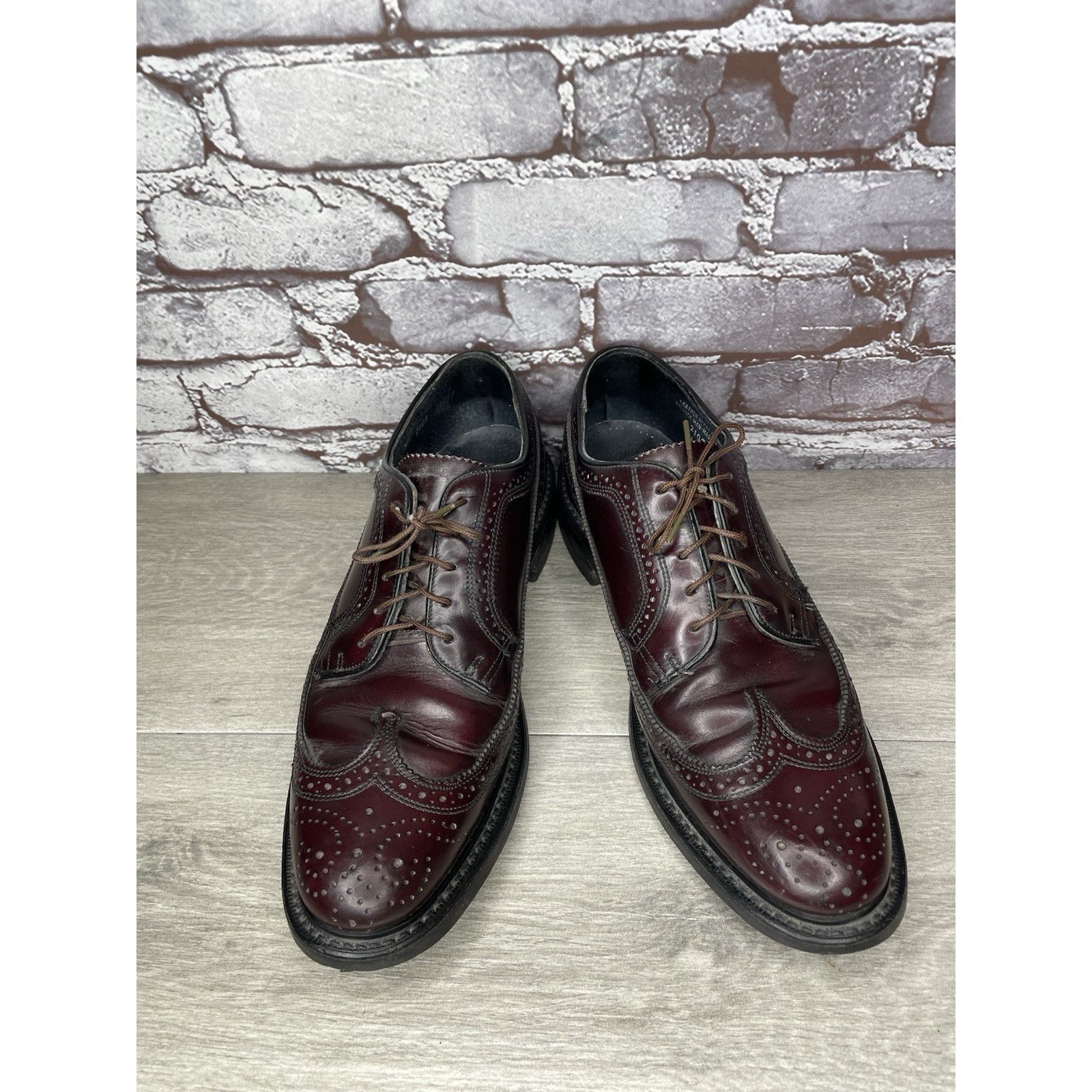 Stuart McGuire Stuart Mcguire LongWing Blucher Burgundy Leather Dress Shoes Size US 10.5 / EU 43-44 - 13 Thumbnail