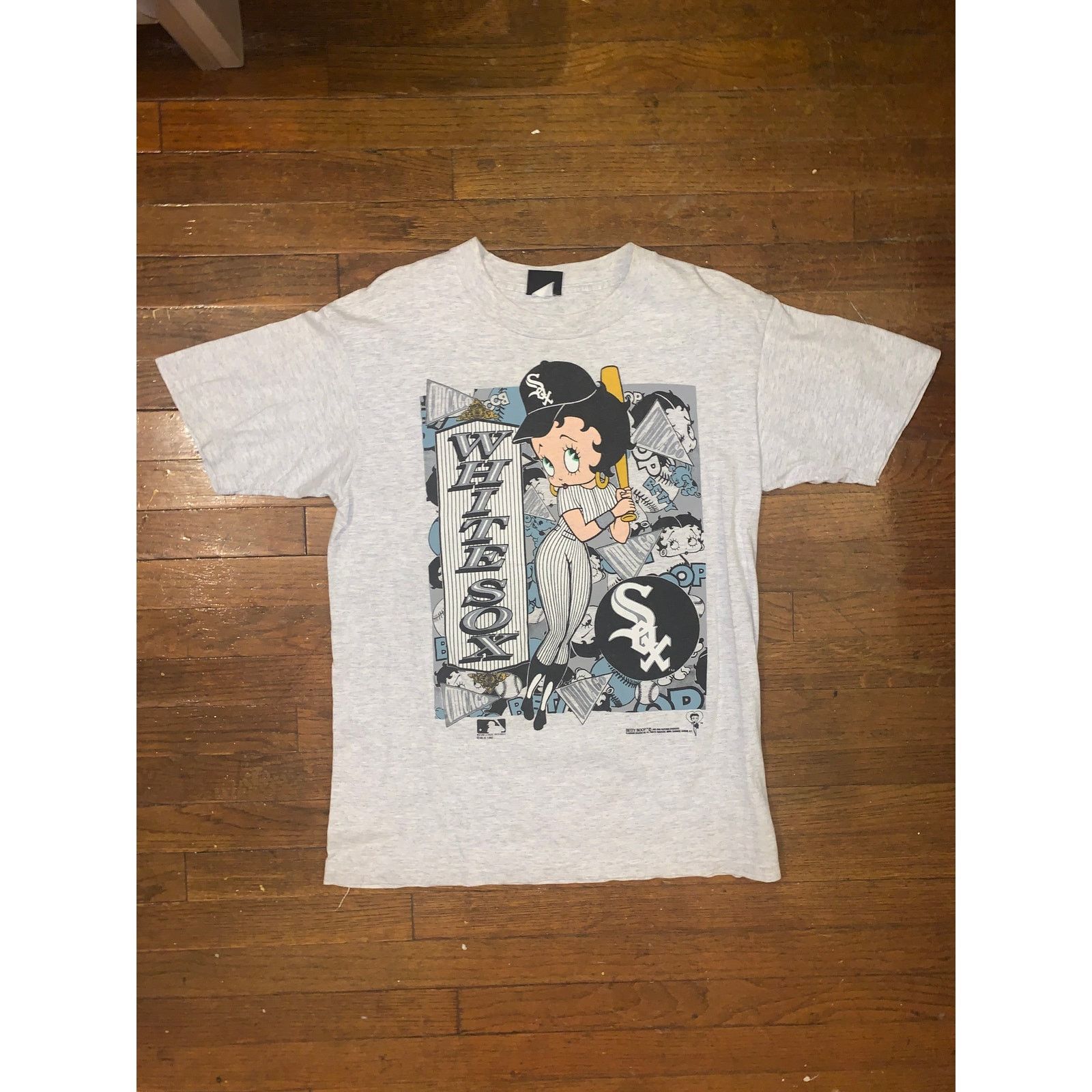Changes × MLB × Vintage Vintage 1992 Betty Boop Chicago White Sox T-Shirt MLB Grey L Size US L / EU 52-54 / 3 - 4 Thumbnail