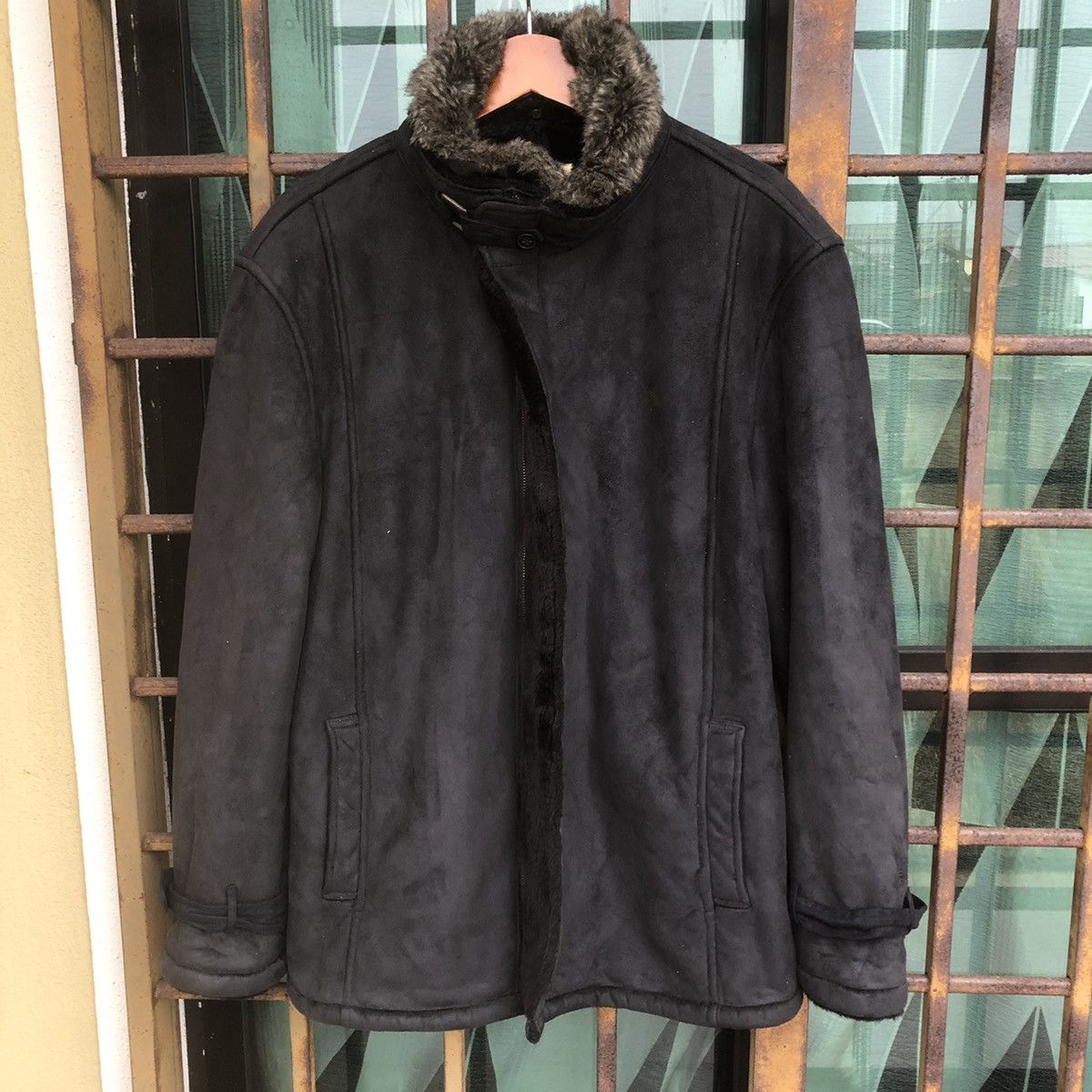 Kansai Yamamoto Suade Leather Fur Inside Parka Zipper Jacket Size US L / EU 52-54 / 3 - 1 Thumbnail