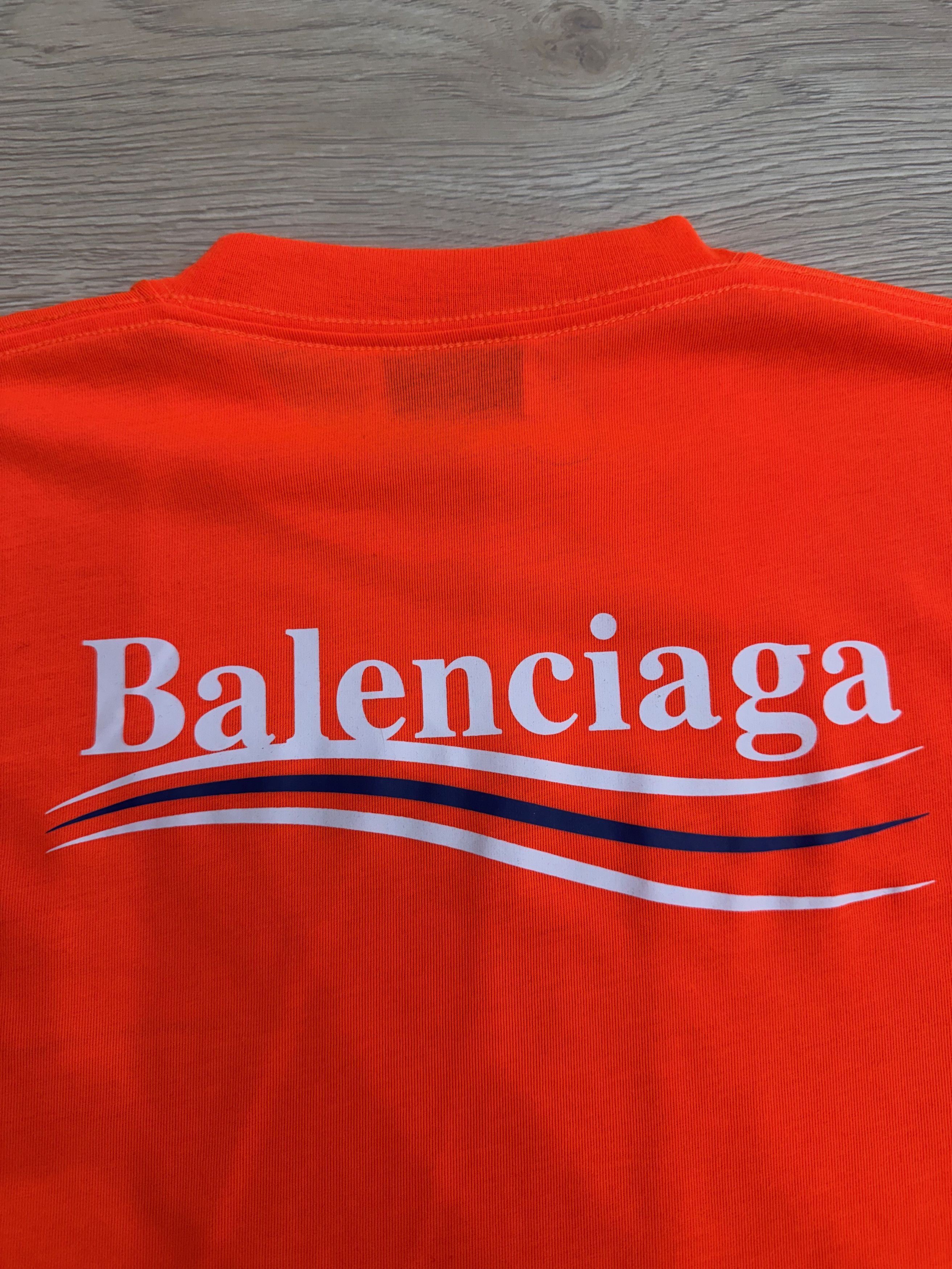 Balenciaga Wardrobe Unisex Political Campaign Logo Neon T-Shirt Small Size S / US 4 / IT 40 - 9 Thumbnail