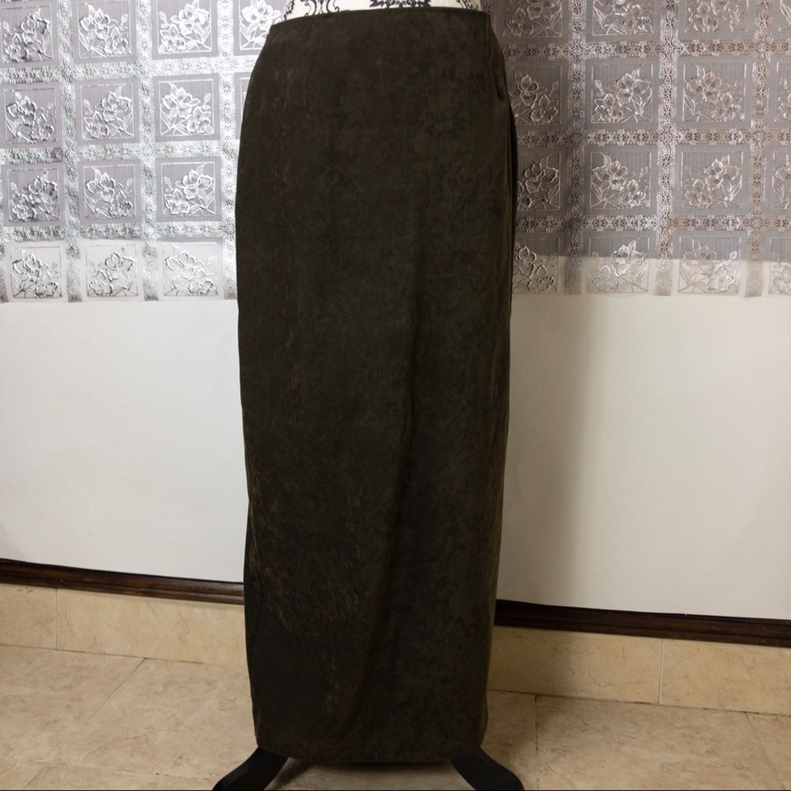 Other Danielle B Olive Green Vintage Skirt Size 12 Size 34" / US 12 / IT 48 - 2 Thumbnail