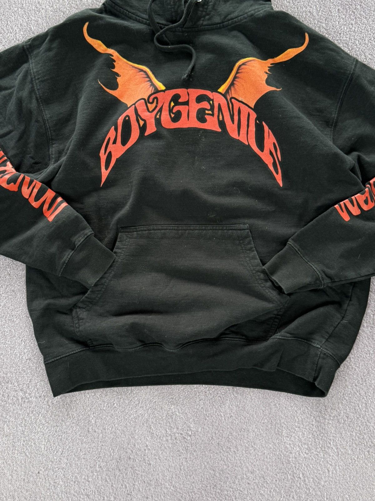 Vintage BoyGenius Demon Hoodie Tour Merch Large Concert Pullover Size US XL / EU 56 / 4 - 4 Thumbnail