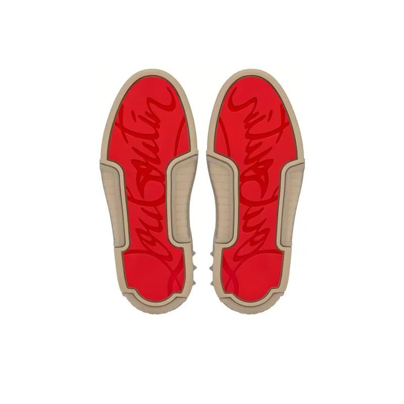 Christian Louboutin o1s1wg110125 Astroloubi Flat Calf/GG in Umber Size US 11.5 / EU 44-45 - 5 Thumbnail