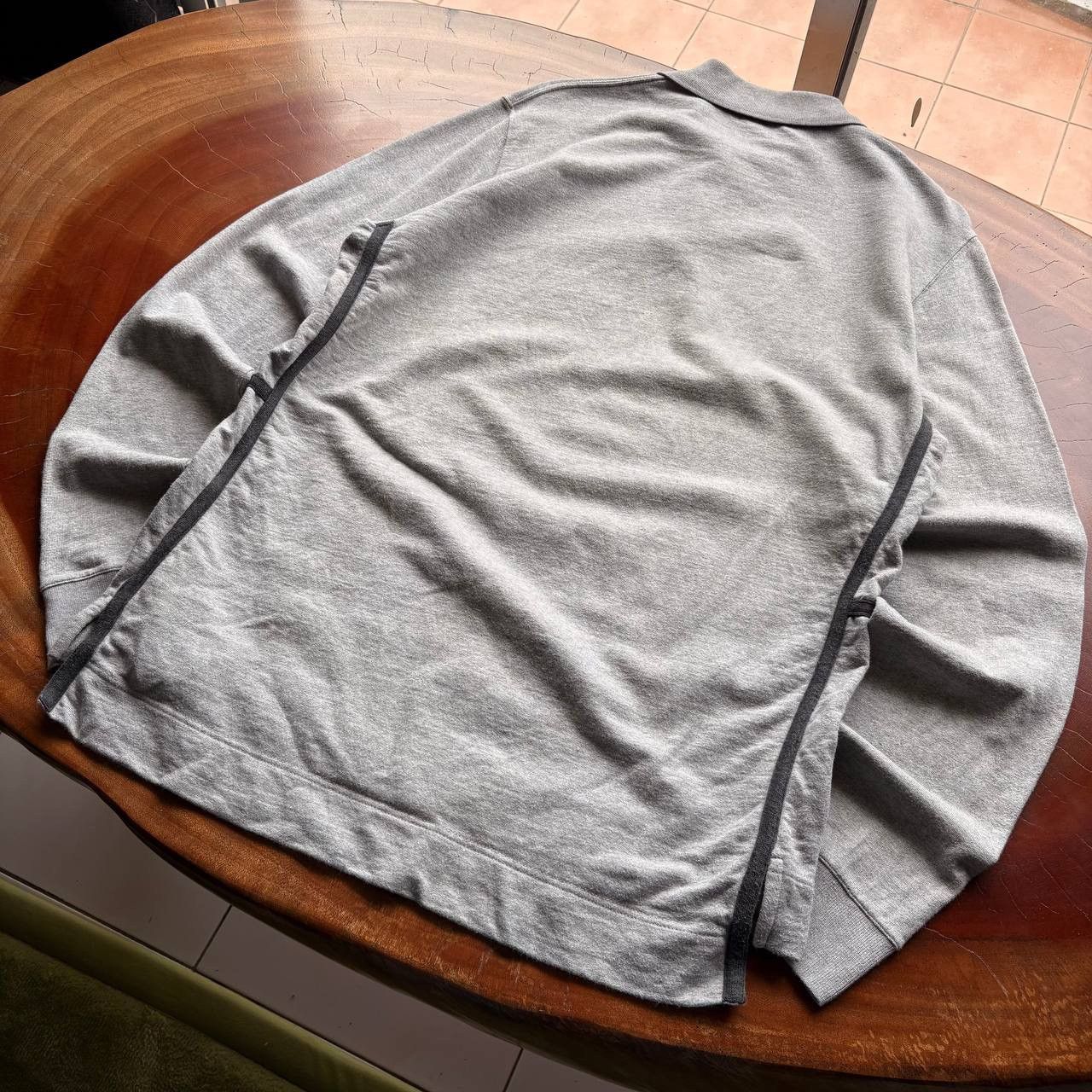 Hermes Hermes Sellier Side ( H ) Longsleeve Grey Polo Shirt Size US L / EU 52-54 / 3 - 4 Thumbnail