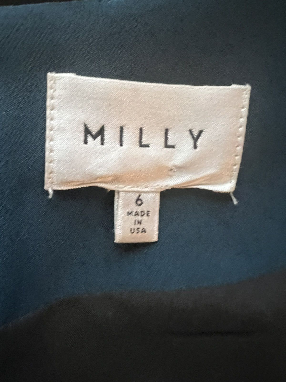 MILLY Milly Black Butterfly Sleeve V-Neck Shift Dress Size 6 Size M / US 6-8 / IT 42-44 - 3 Thumbnail