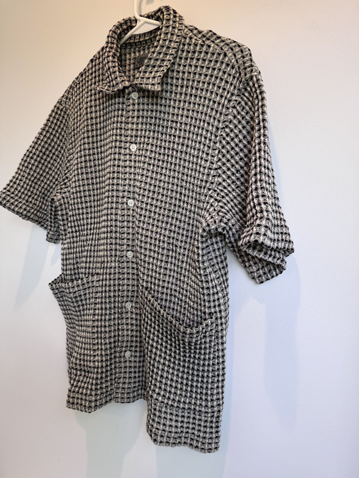 Kith Kith Geometric Diamond SS Boxy Collared Overshirt Black M Size US M / EU 48-50 / 2 - 5 Thumbnail