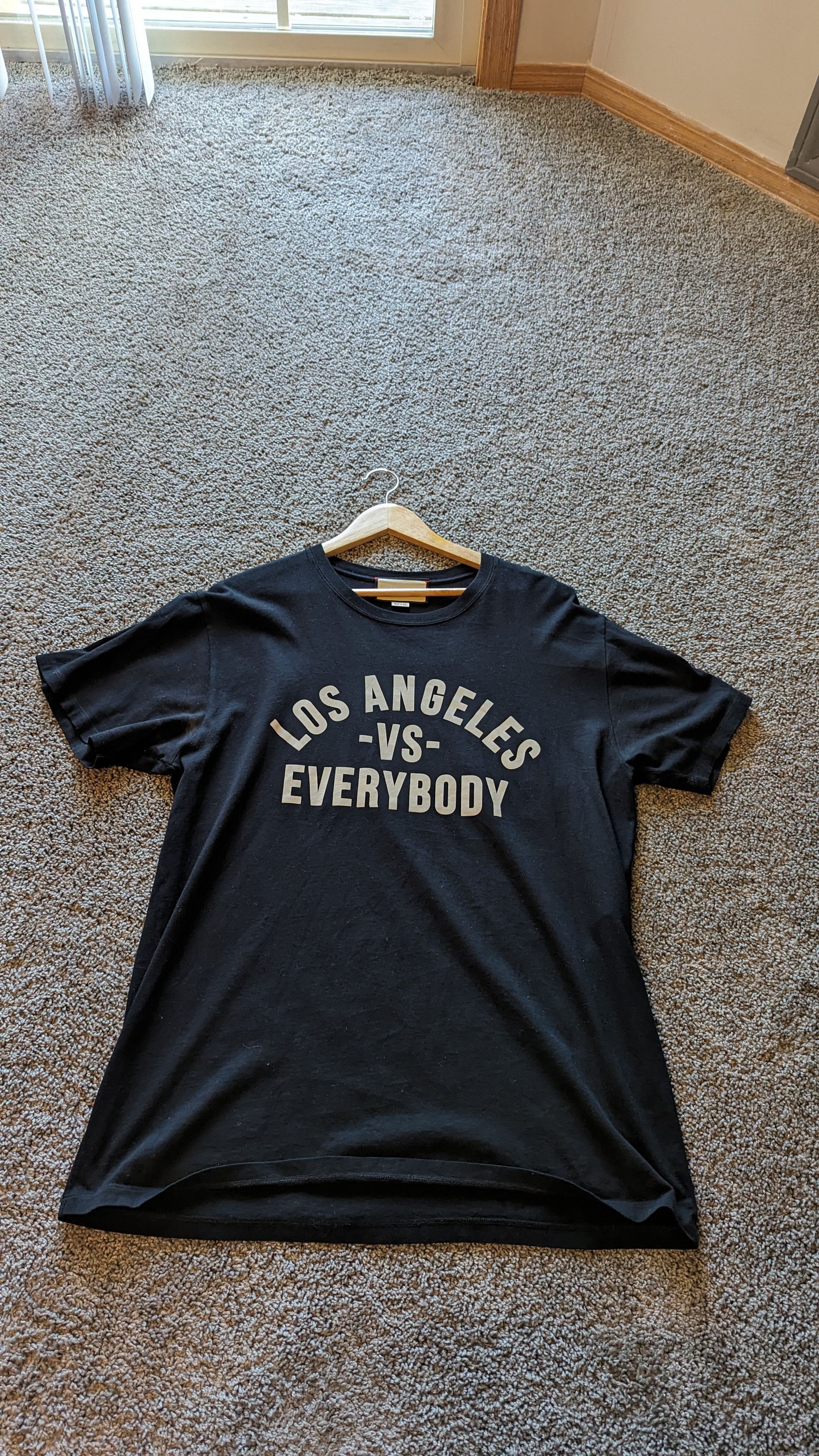 image of Gucci Los Angeles Versus Everyone Ter in Black, Men's (Size Medium)