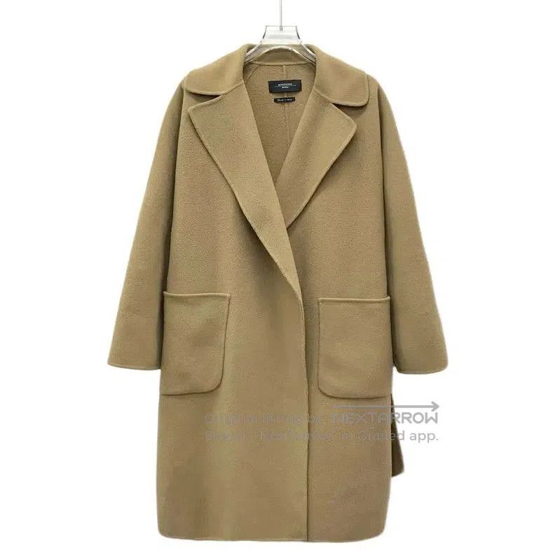 Max Mara MaxMara Brown Wool Women's Coat . Size S / US 4 / IT 40 - 1 Thumbnail