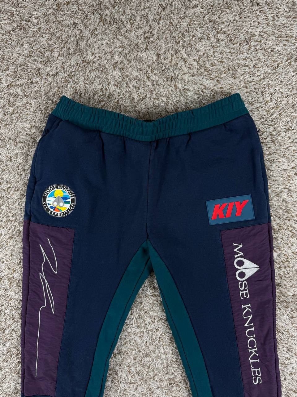 Reves Paris Kool Kiy x Moose Knuckles Reves Paris Blue Purple Sweatpants Size US 36 / EU 52 - 2 Thumbnail