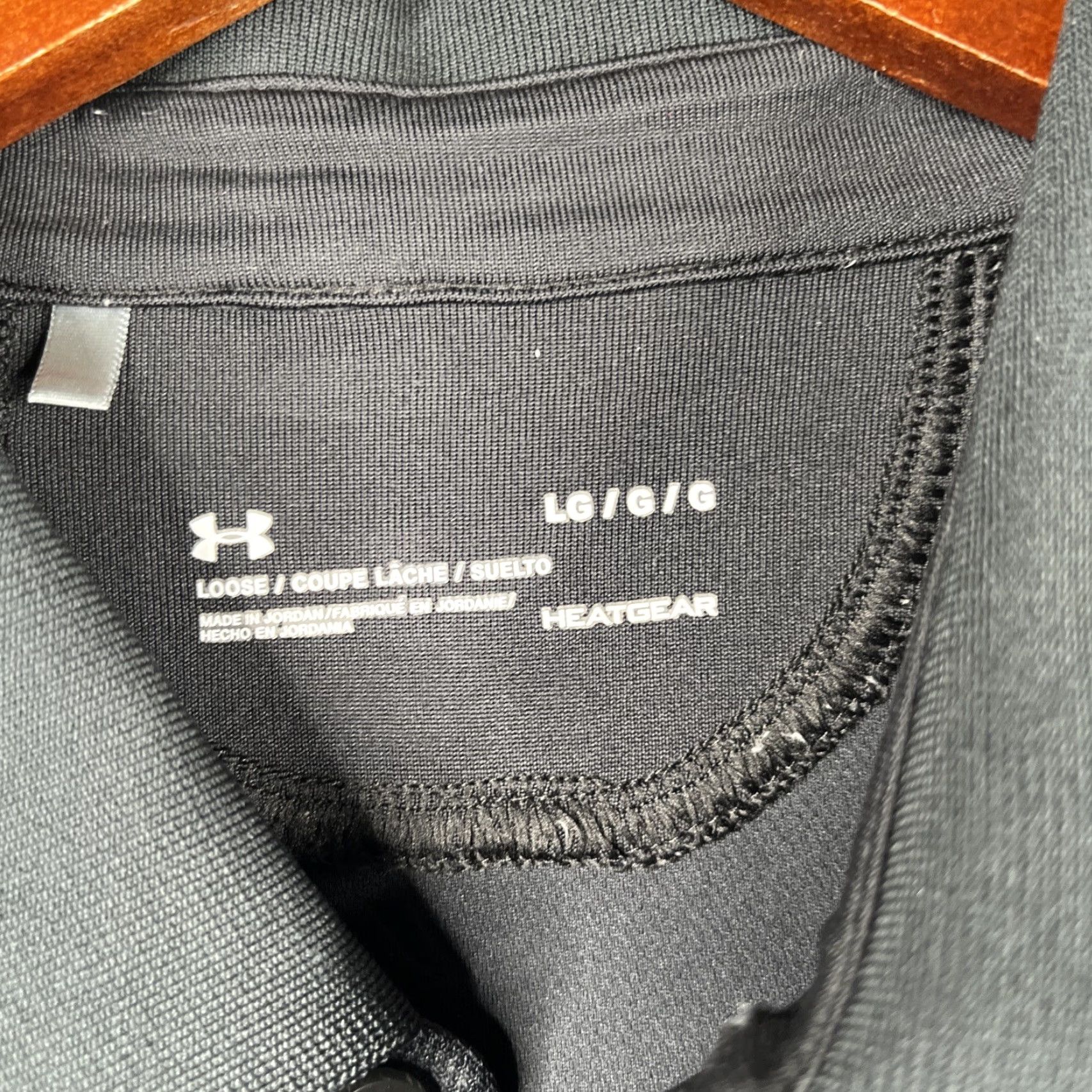 Under Armour Under Armour Polo Shirt Black Regular Size L Mens HeatGear Lightweight Logo Clothing Shirt Size US L / EU 52-54 / 3 - 5 Thumbnail