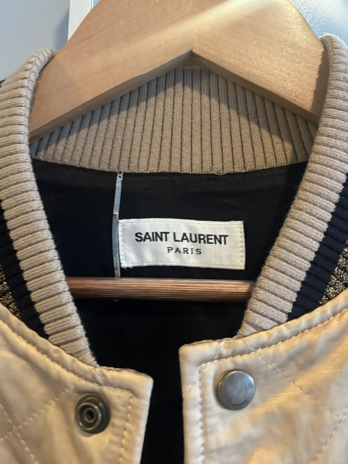 Saint Laurent Paris Saint Laurent Paris Quilted Bomber – Hedi Slimane Era – 46 Size US S / EU 44-46 / 1 - 4 Thumbnail