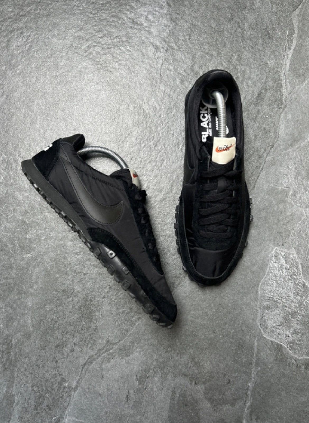 Comme des Garcons × Nike Nike Waffle Racer 17 Comme des Garcons Black sneakers Size US 10 / EU 43 - 1 Thumbnail