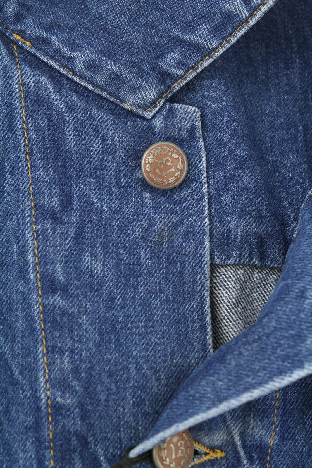 R13 CINCHED WAIST DENIM TRUCKER M Kelly Tex Blue 86161 Size M / US 6-8 / IT 42-44 - 9 Thumbnail