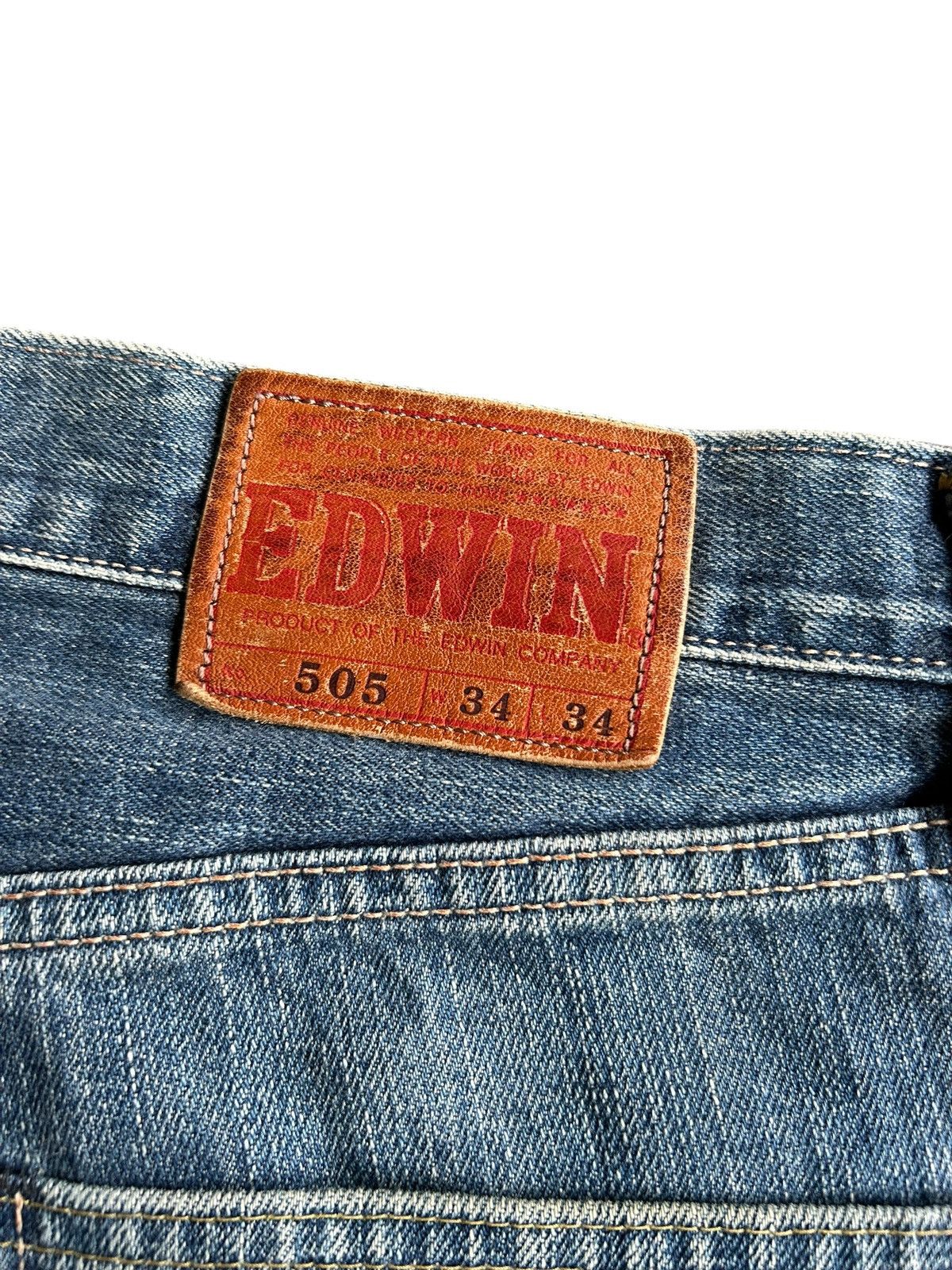 Japanese Brand × Kapital × Vintage Edwin Selvedge Baggy Mudwash Denim Jeans Vintage Size US 35 - 4 Thumbnail