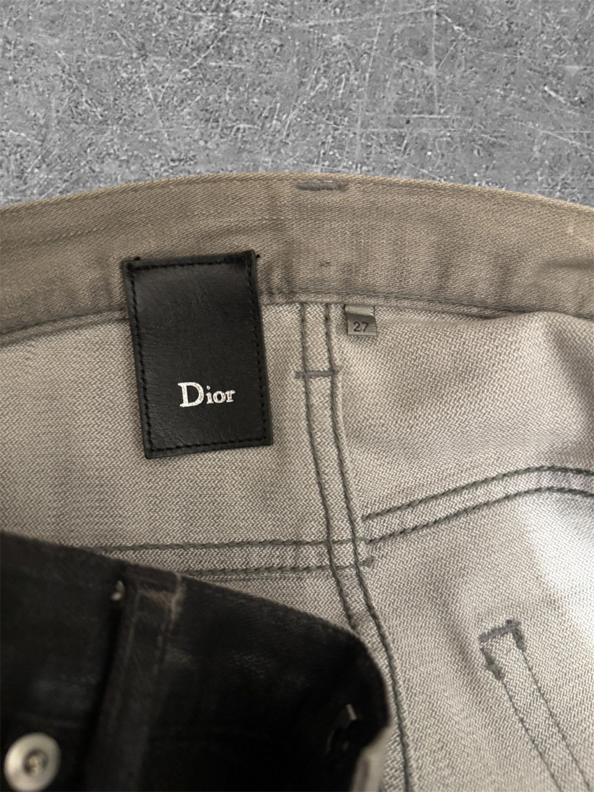 Dior Dior waxed gradient denim by kriss van Size US 27 - 6 Thumbnail