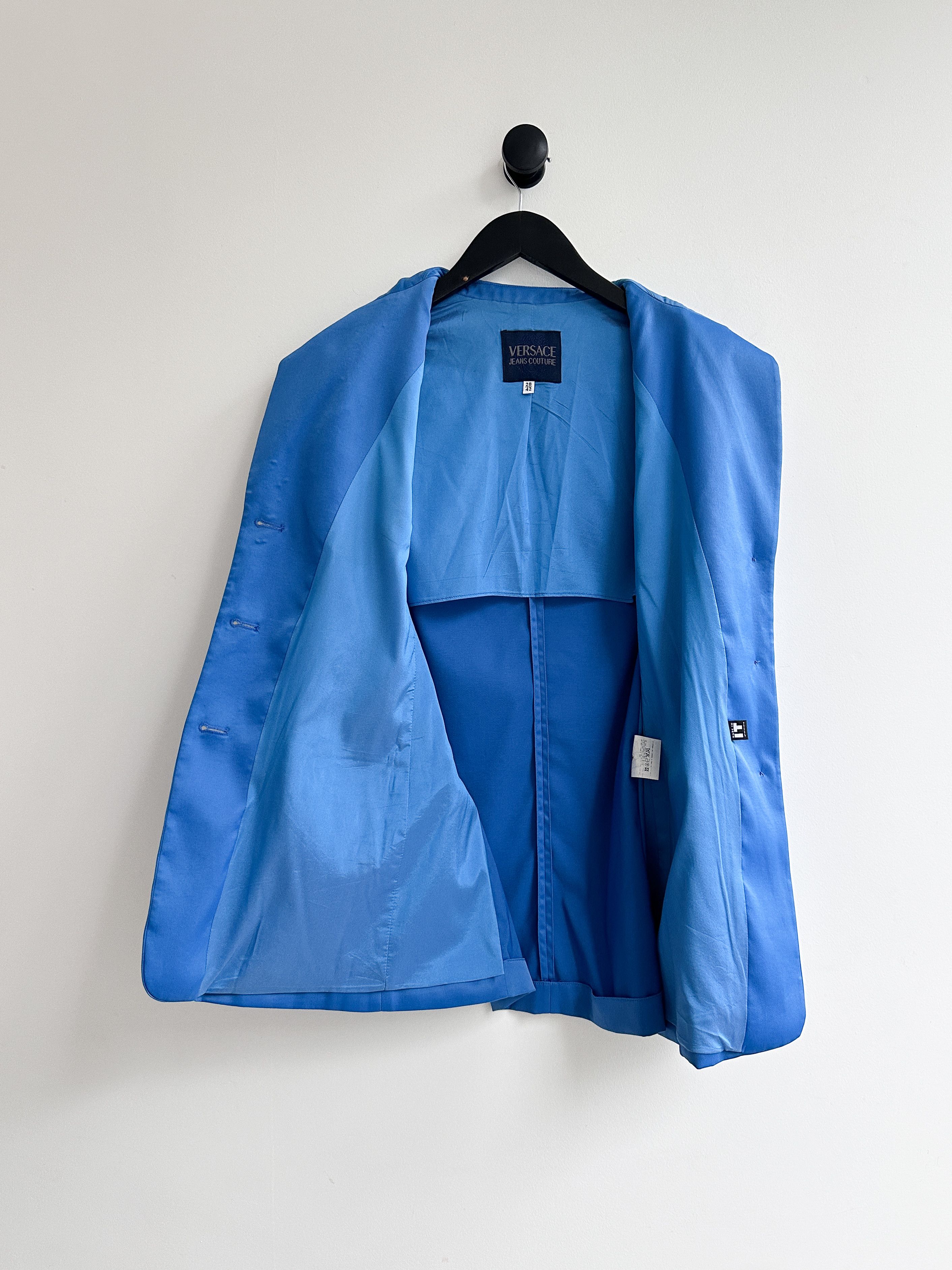 Versace Versace Jeans Couture Blue Blazer Jacket Size M / US 6-8 / IT 42-44 - 2 Thumbnail