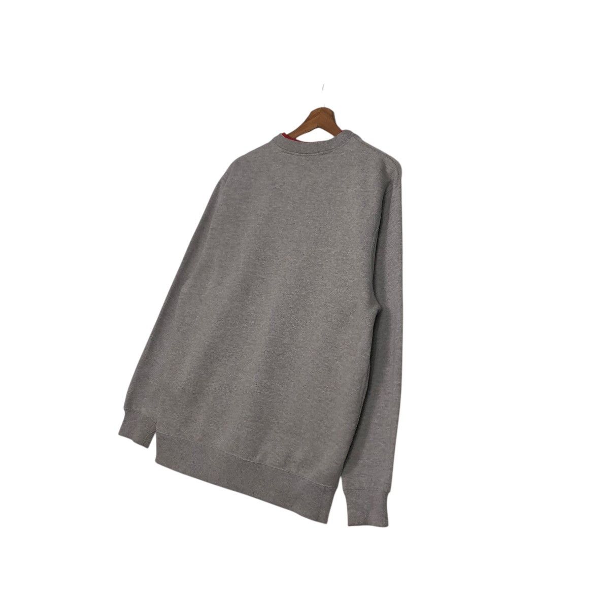 Japanese Brand 📌Vintage Sweatshirt Rich Grey New Balance Big Logo Size US L / EU 52-54 / 3 - 11 Thumbnail