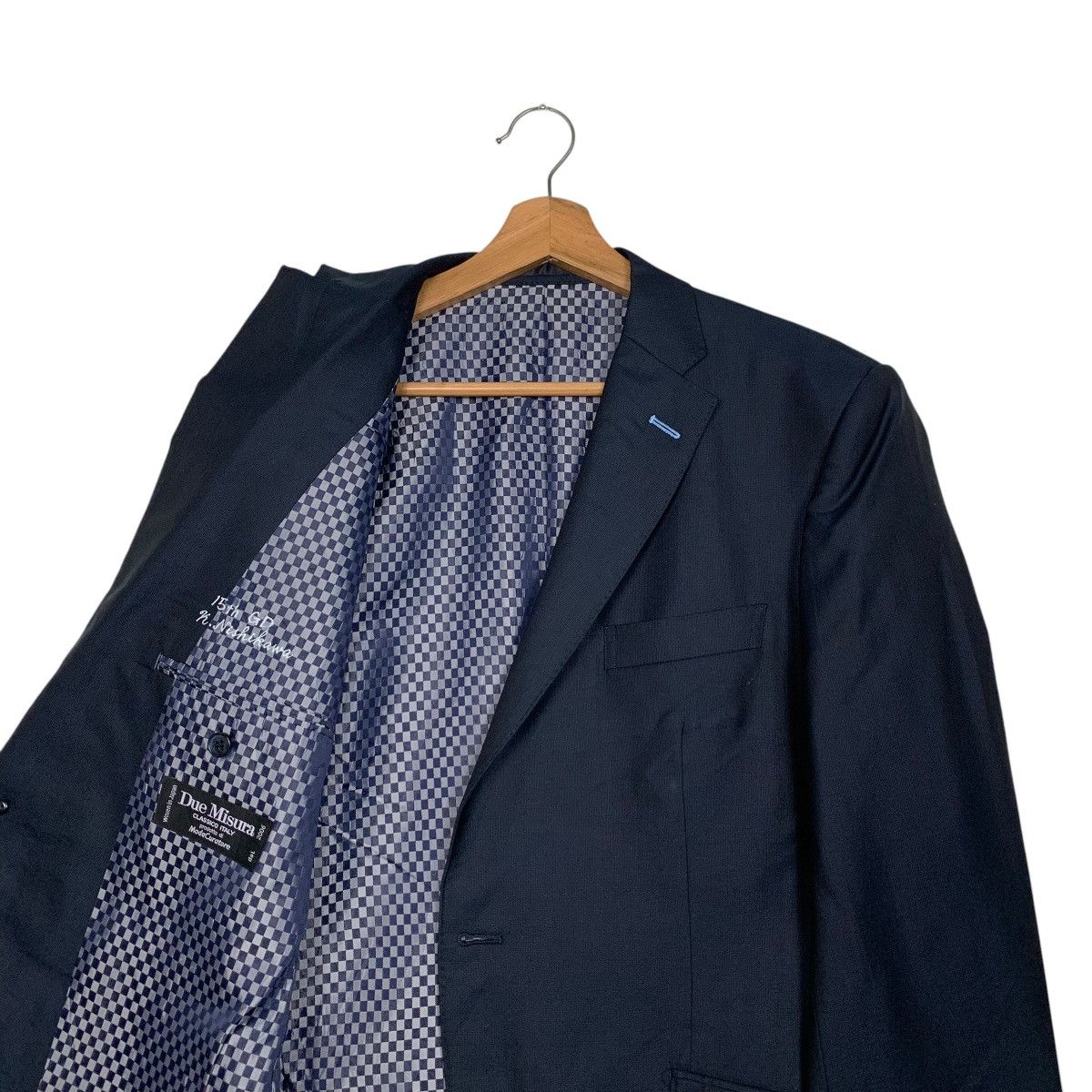 Japanese Brand DUE MISURA Wool Silk Blazer Jacket #2748-C124 Size US M / EU 48-50 / 2 - 10 Thumbnail
