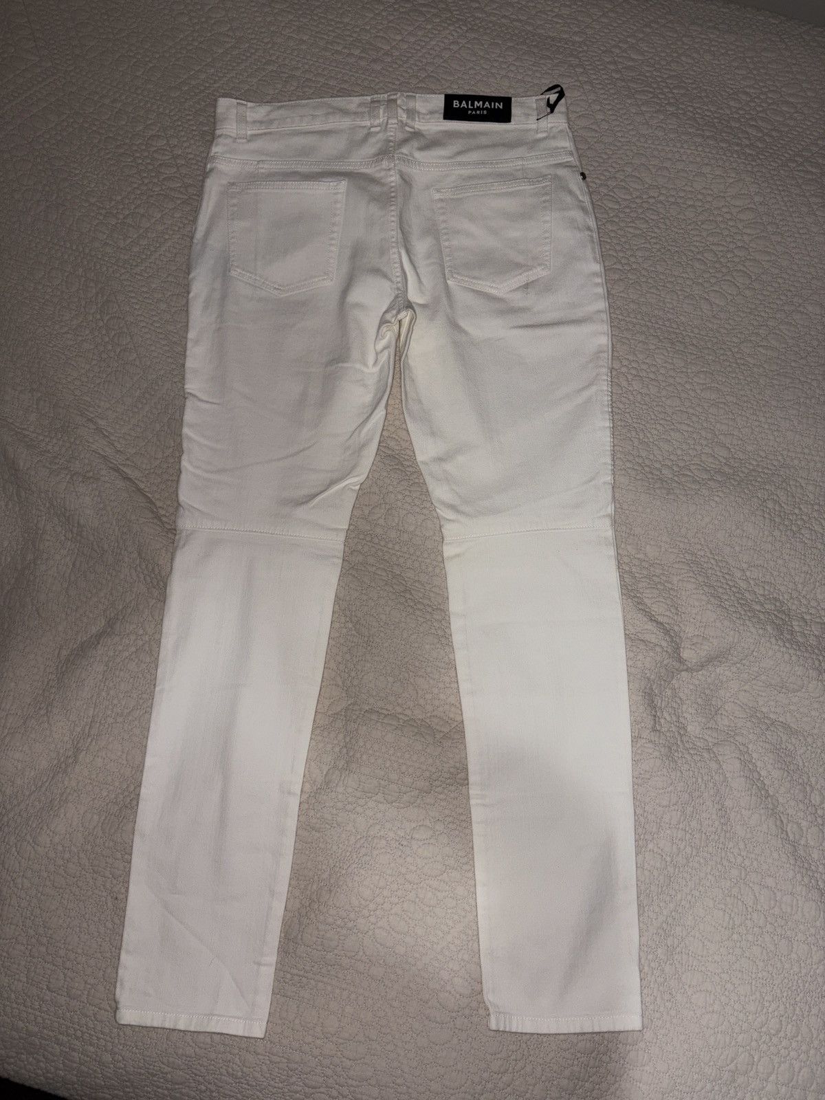 Balmain White Balmain Biker Denim Size US 34 / EU 50 - 2 Thumbnail