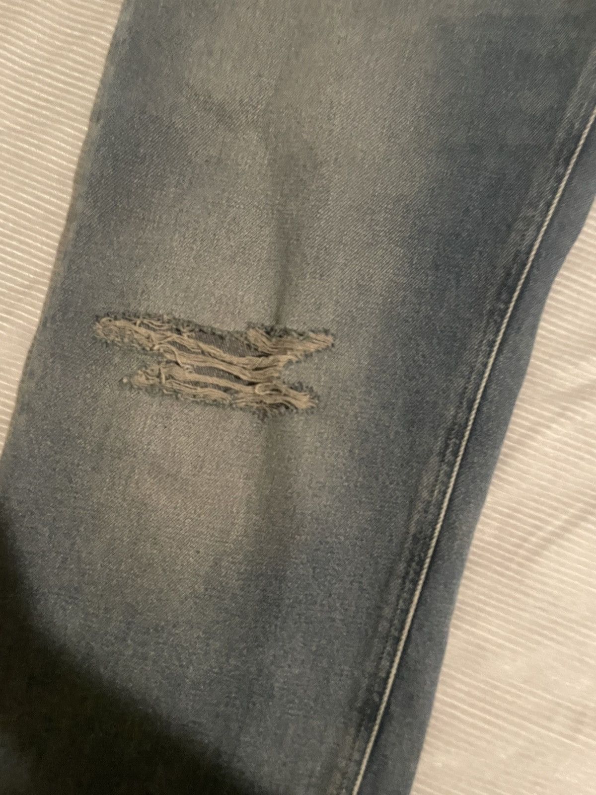 Maison Margiela Mm6 Two tone denim Size US 31 - 2 Thumbnail