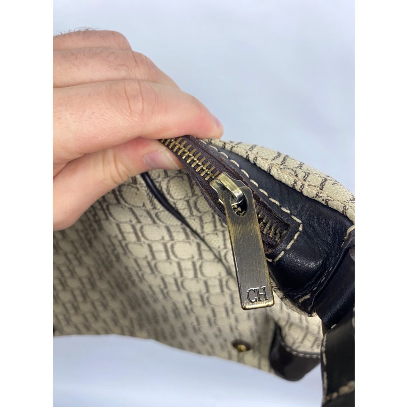 Carolina Herrera VINTAGE Carolina Herrera Bag 90s Beige OS Womens Size ONE SIZE - 5 Thumbnail