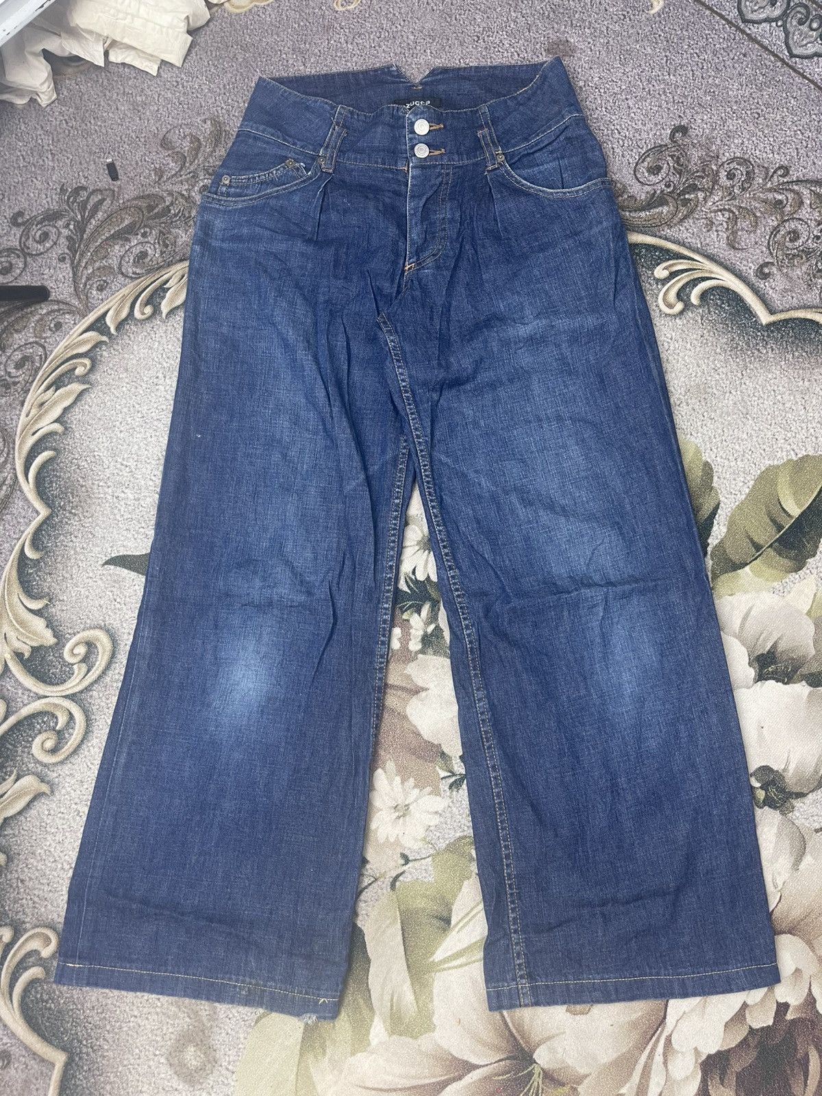 Zucca Vintage Zucca Baggy Wide Jeans Streetwear Size US 29 - 1 Thumbnail