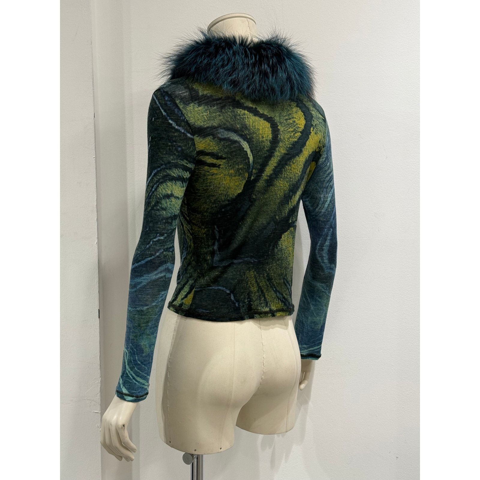 Roberto Cavalli 2000s Cavalli fox fur animalier print set Size M / US 6-8 / IT 42-44 - 6 Thumbnail