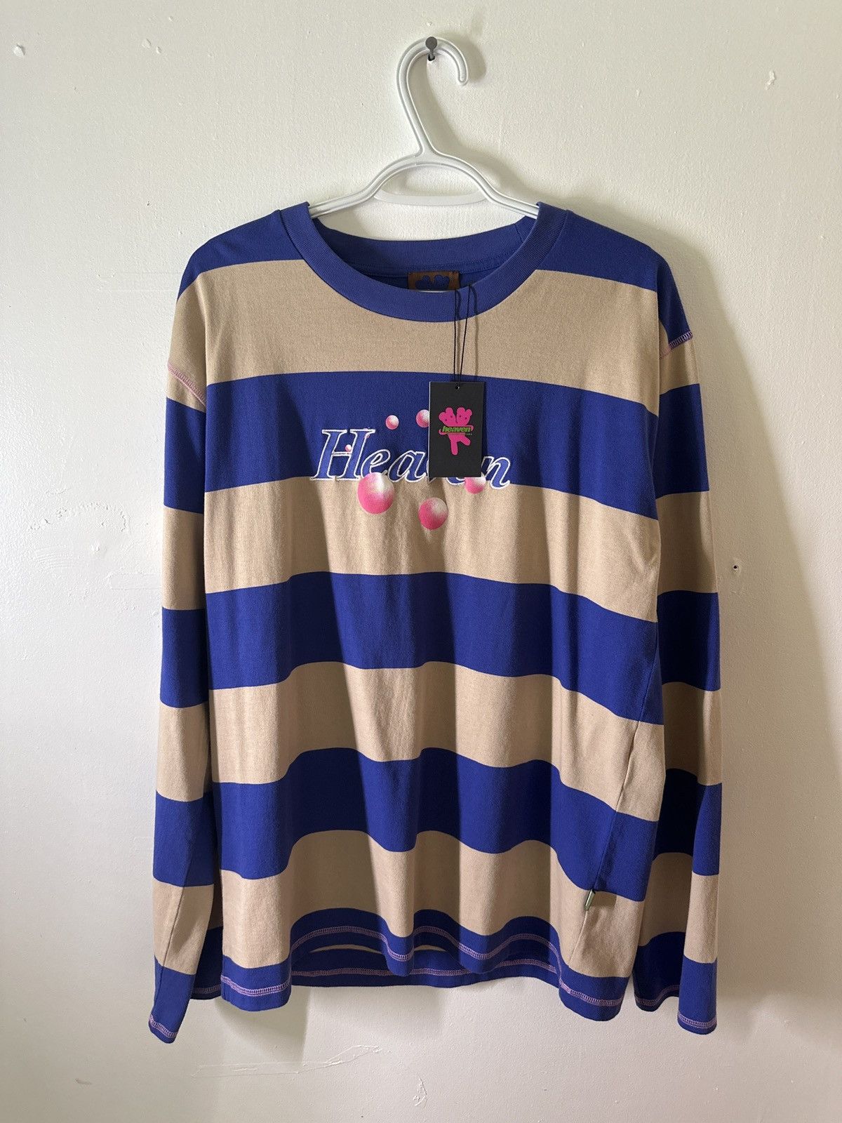 Heaven by Marc Jacobs Heaven Blue & Beige Striped Long-Sleeve Size US L / EU 52-54 / 3 - 1 Thumbnail