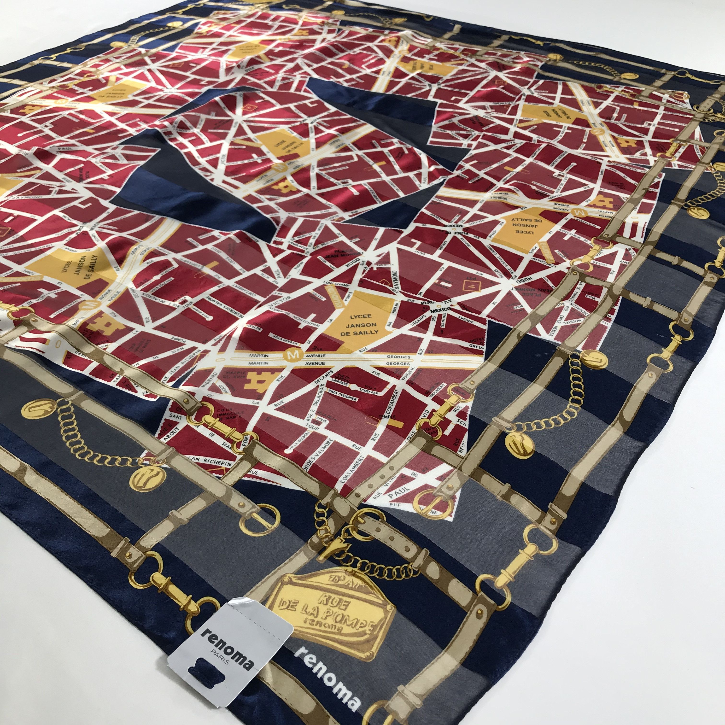 Renoma × Vintage Vintage Renoma Silk Scarf Size ONE SIZE - 3 Thumbnail