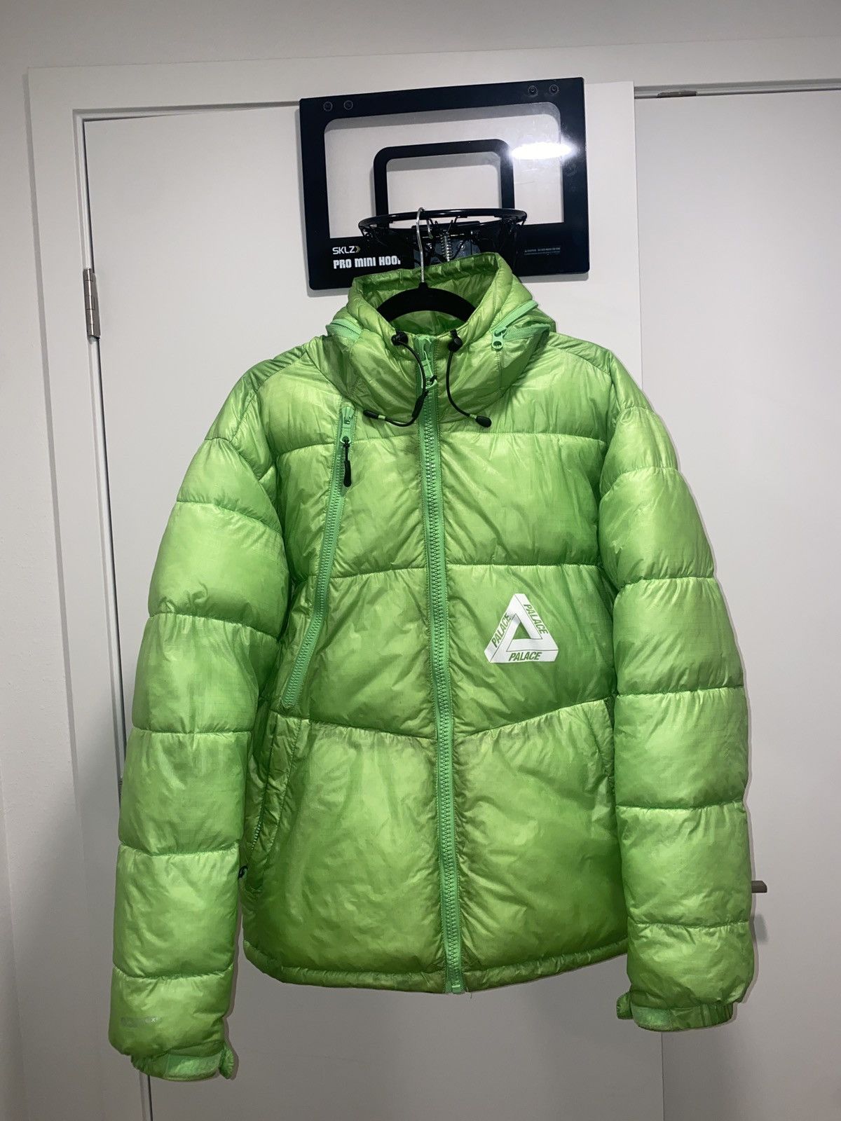 Palace palace pertex fuse puffa lime | Grailed