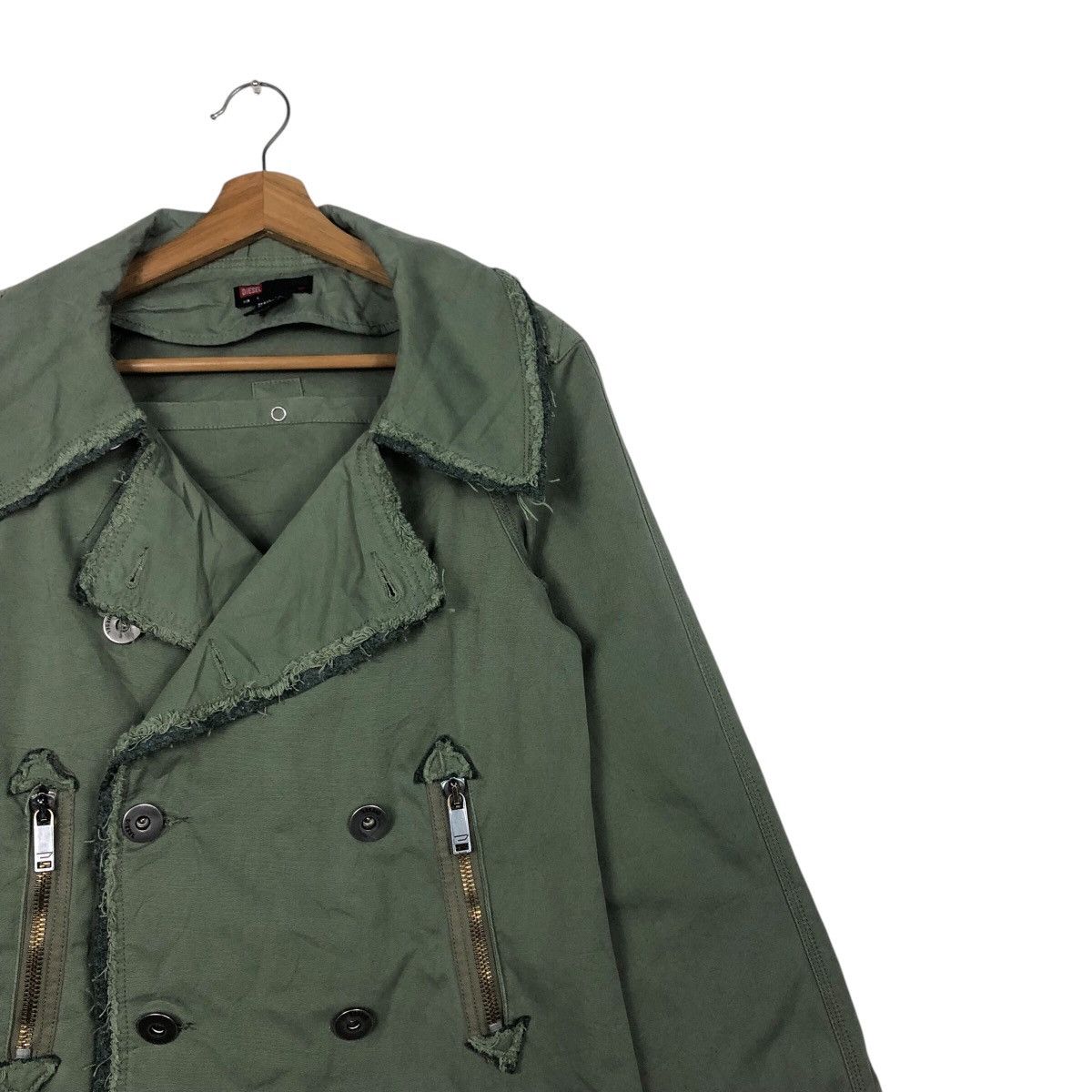 Diesel 📌Vintage Biker Military Jacket Diesel Double Collar Size US S / EU 44-46 / 1 - 7 Thumbnail