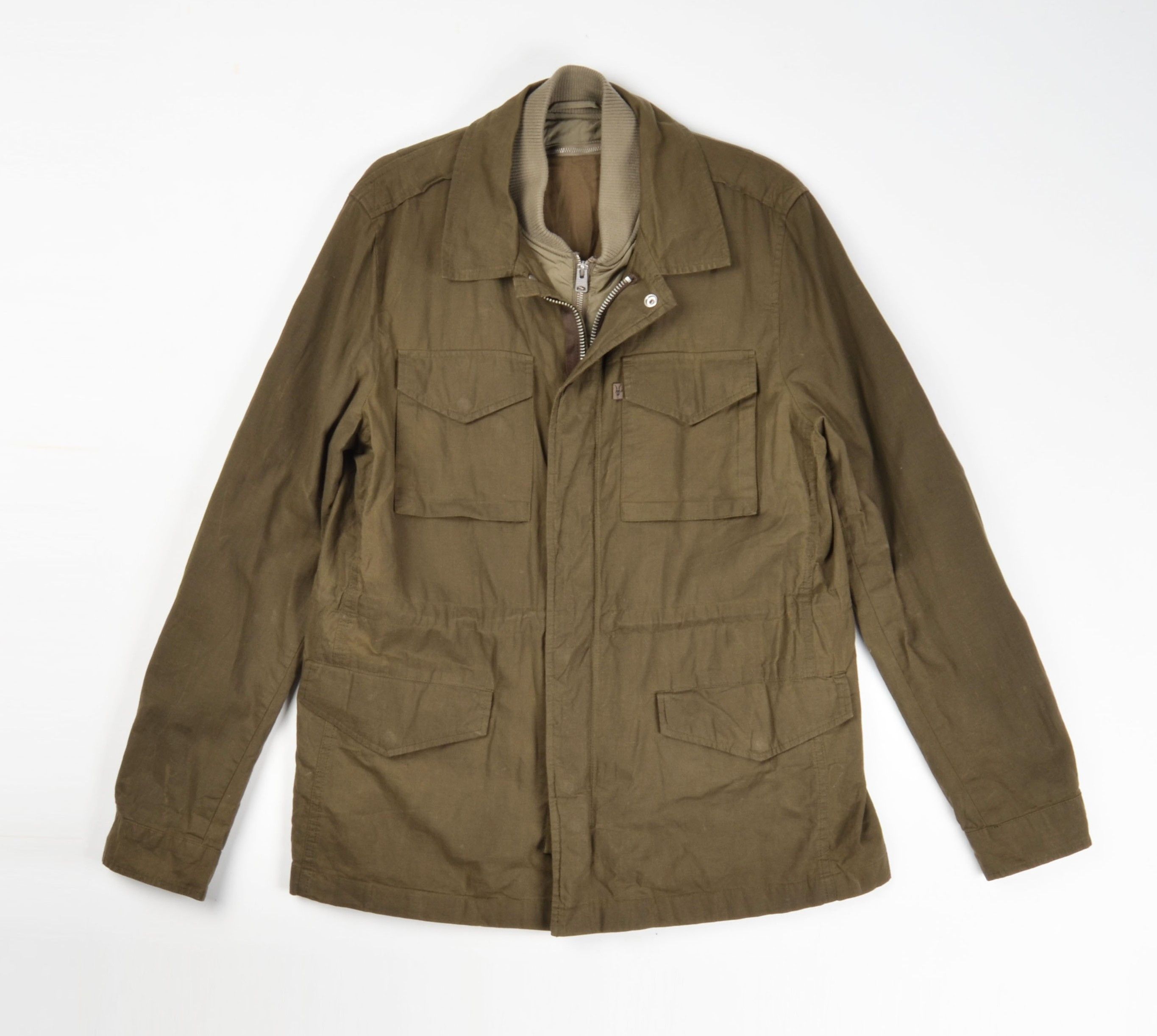 Allsaints AllSaints Halley Stevensons Waxed Cotton Field Jacket Size US L / EU 52-54 / 3 - 1 Thumbnail
