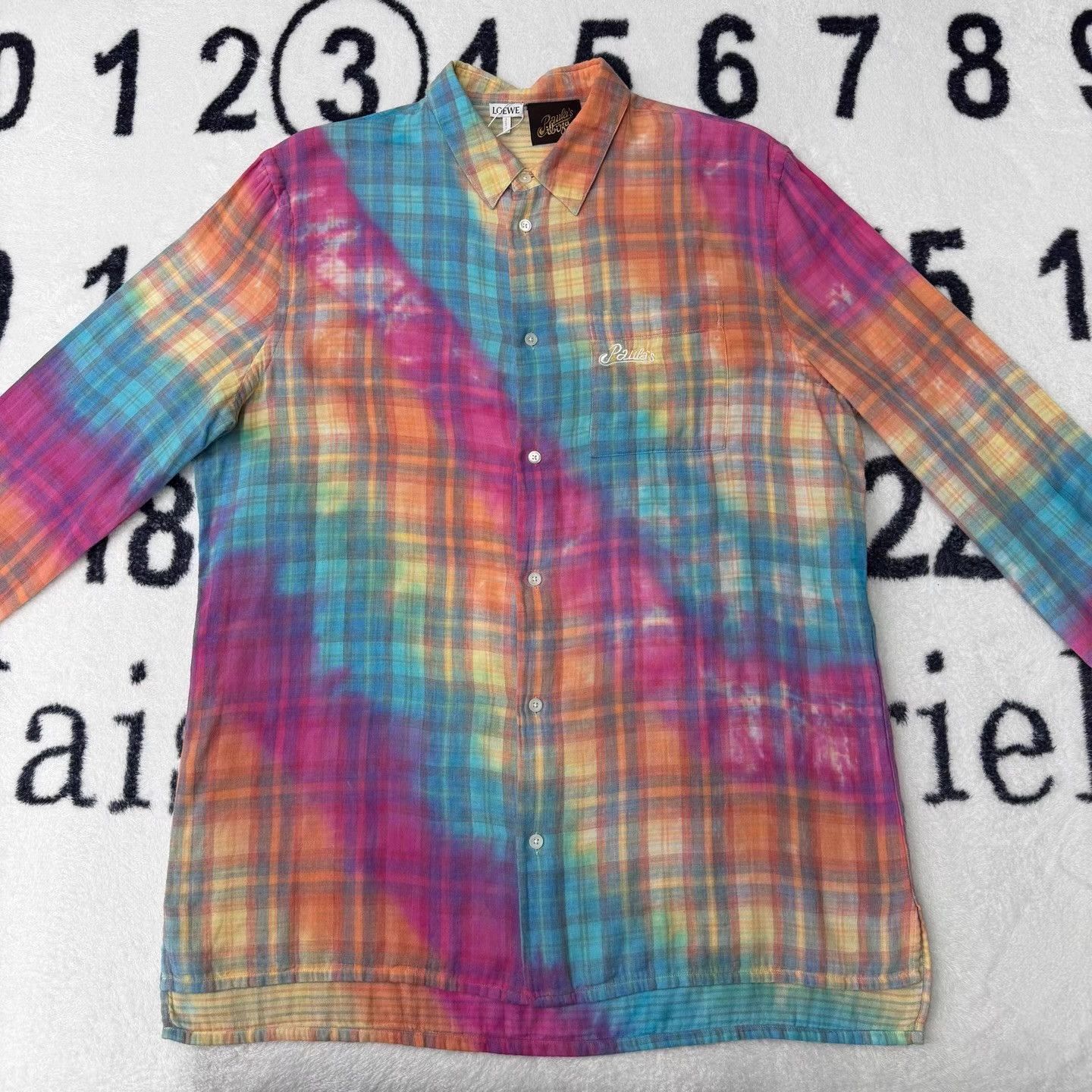 Loewe LOEWE Tie-Dye Checkerboard Shirt Jacket Q10 Size US XL / EU 56 / 4 - 1 Thumbnail