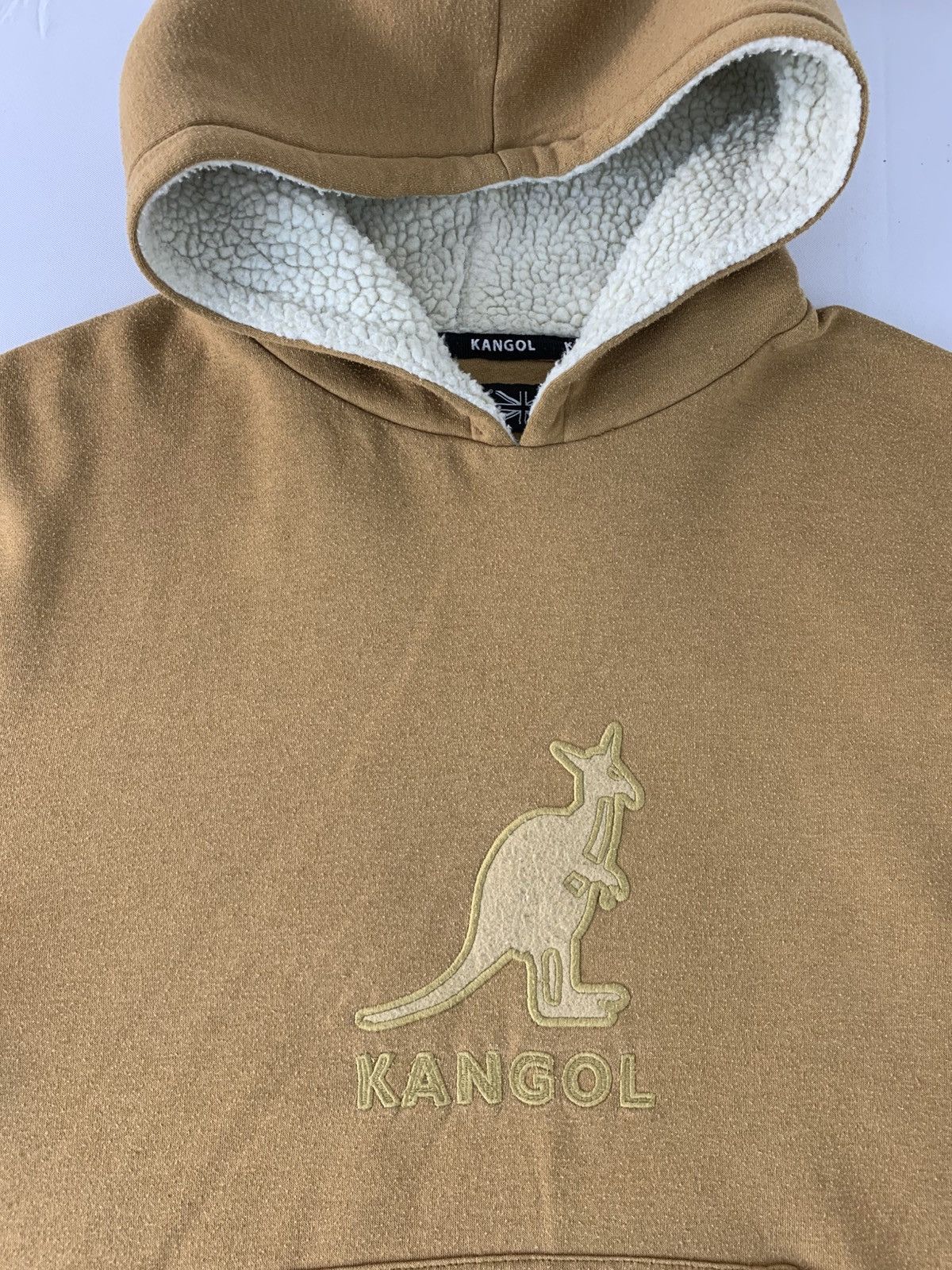 Kangol Kangol Big Logo Padded Sherpa Inner Pullover Hoodies Size US L / EU 52-54 / 3 - 4 Thumbnail
