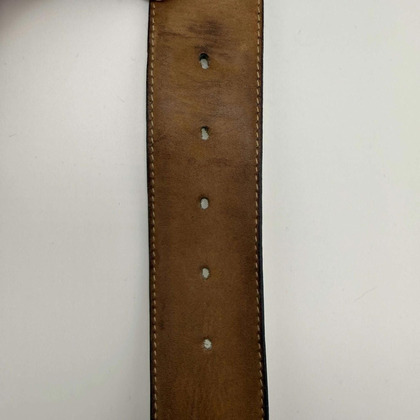 Bally Bally White Gold Toned B-Belt 110/44 Used Size ONE SIZE - 7 Thumbnail