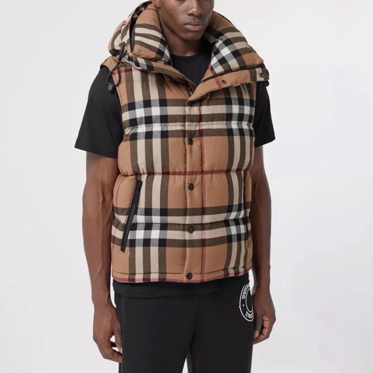 Burberry BURBERRY Check Removable Sleeves Down Vest XS Birch Brown Size US XS / EU 42 / 0 - 9 Thumbnail