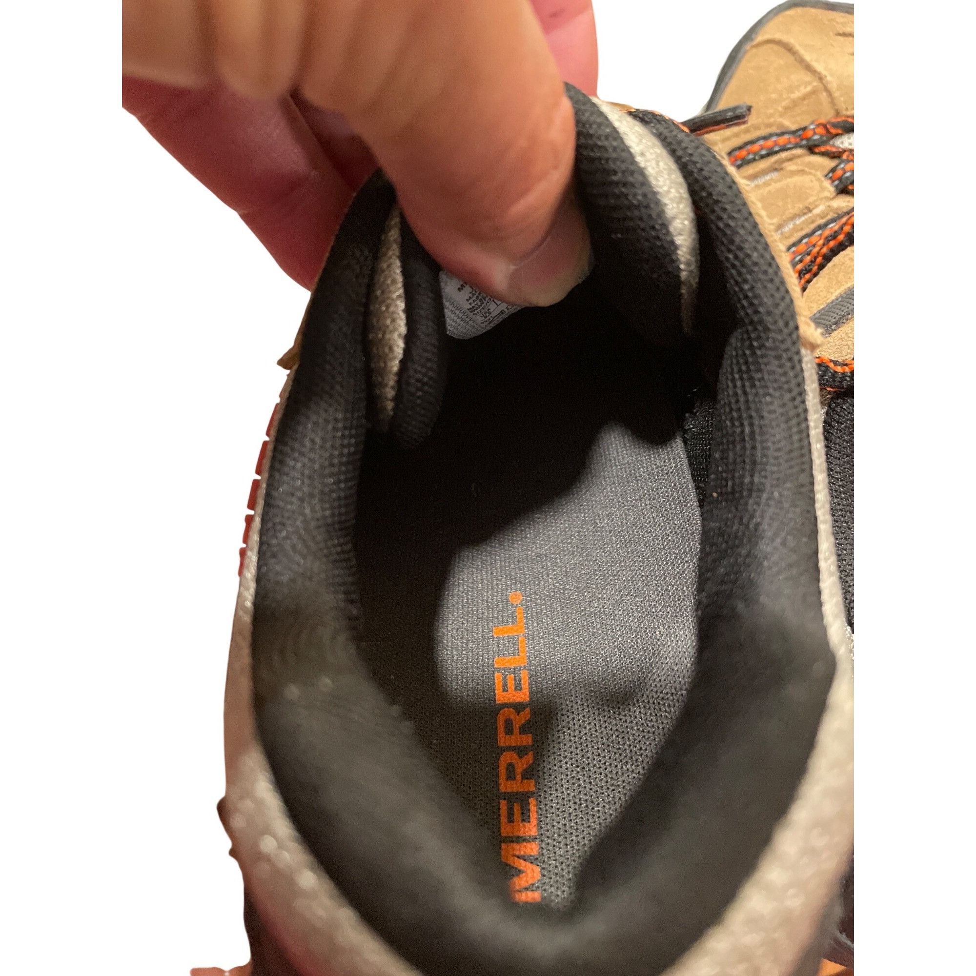 Merrell Merrell Mens brown leather suede walking hiking sneakers sz Size US 8.5 / EU 41-42 - 7 Thumbnail
