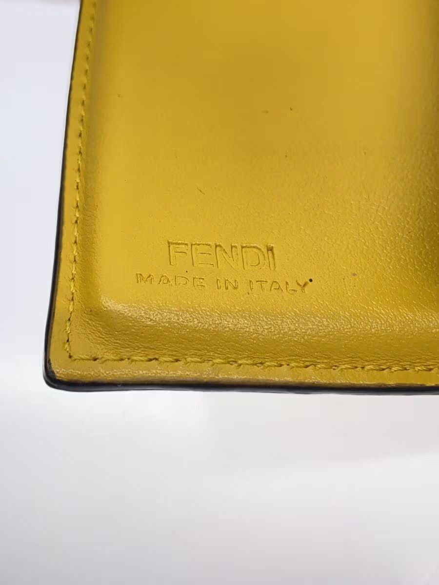Fendi Fendi F Tri-Fold Wallet Yellow Size ONE SIZE - 3 Thumbnail