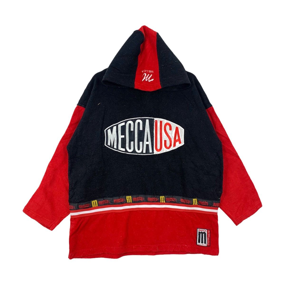 Mecca Vintage MECCA USA Streetwear Big Logo Fleece Hoodie Jumper Size US L / EU 52-54 / 3 - 3 Thumbnail