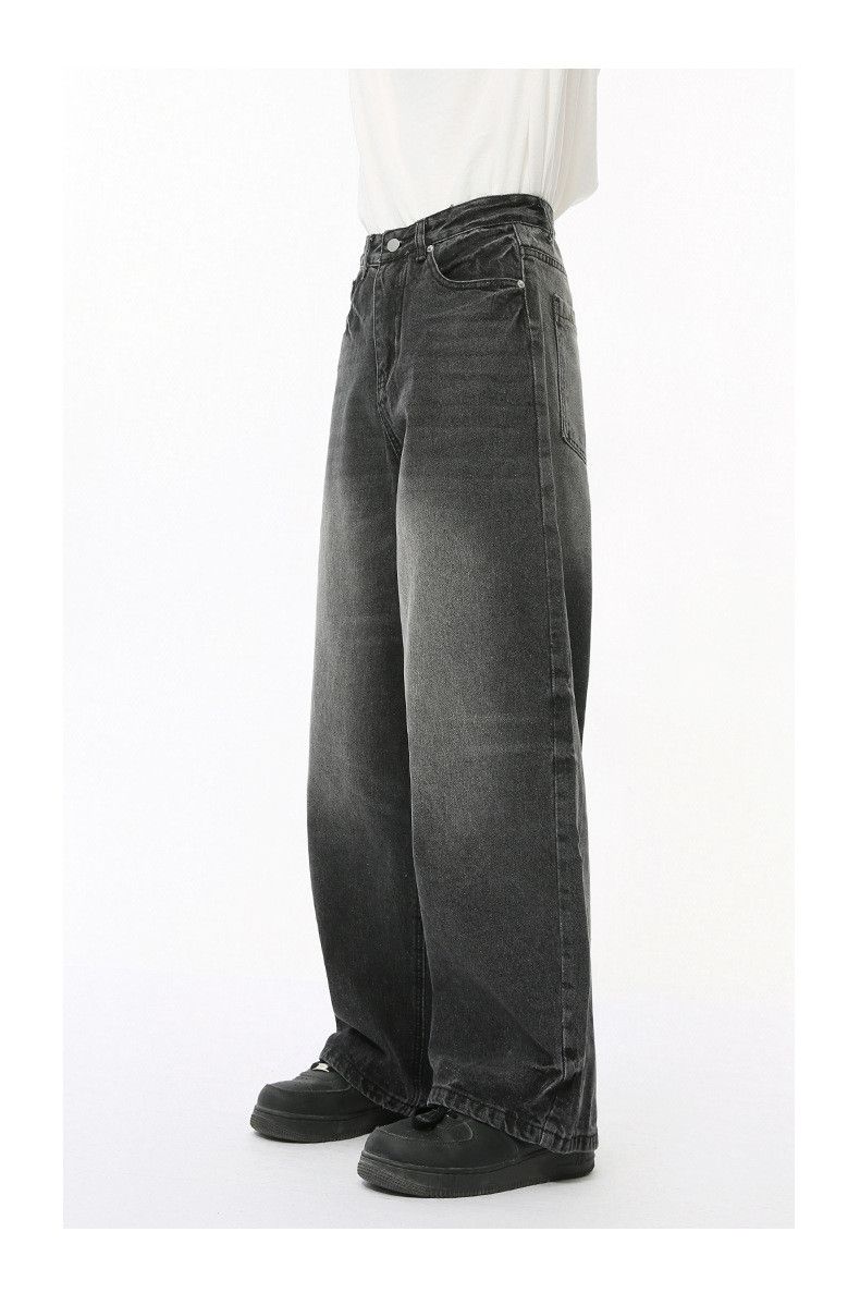 Japanese Brand × Jean American high street retro wide-leg loose washed jeans Size US 32 / EU 48 - 3 Thumbnail