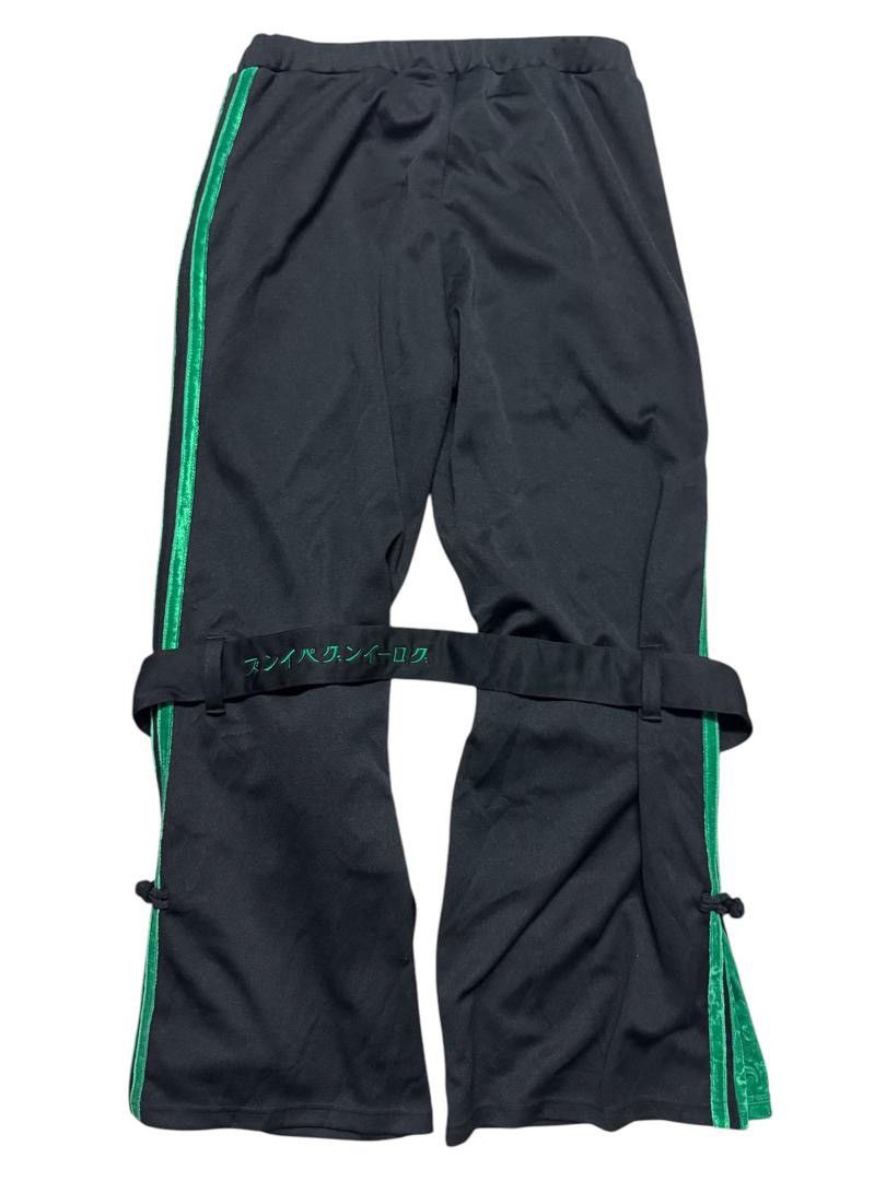 Needles RARE 90s GROWING PAINS STRAP FLARE TRACK PANTS MADE IN JAPAN Size US 29 - 2 Thumbnail