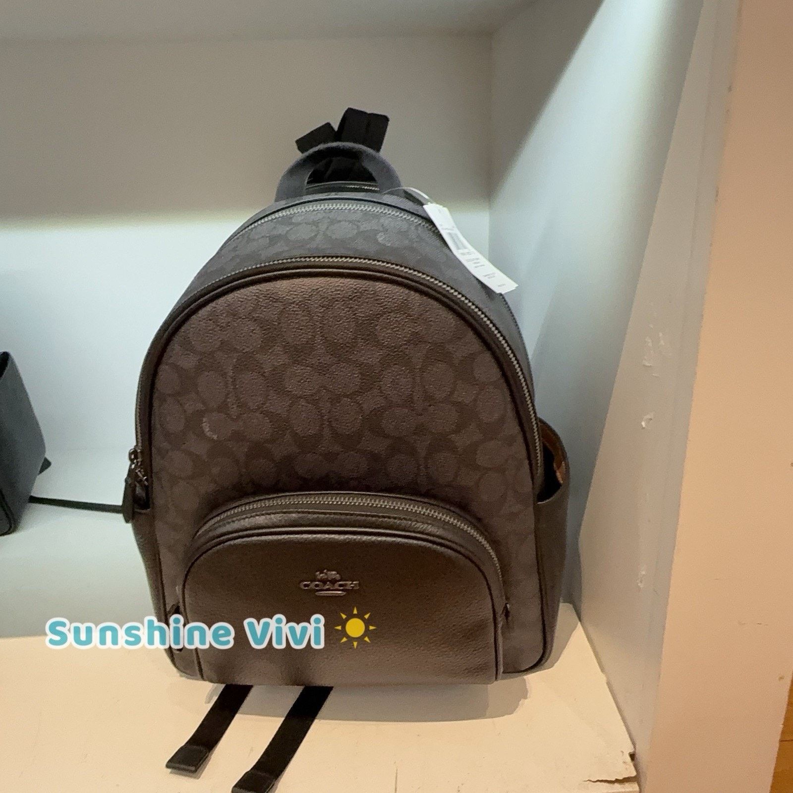 Coach NWT Coach CZ176 Court Backpack Gunmetal/Charcoal/Black Size ONE SIZE - 2 Thumbnail