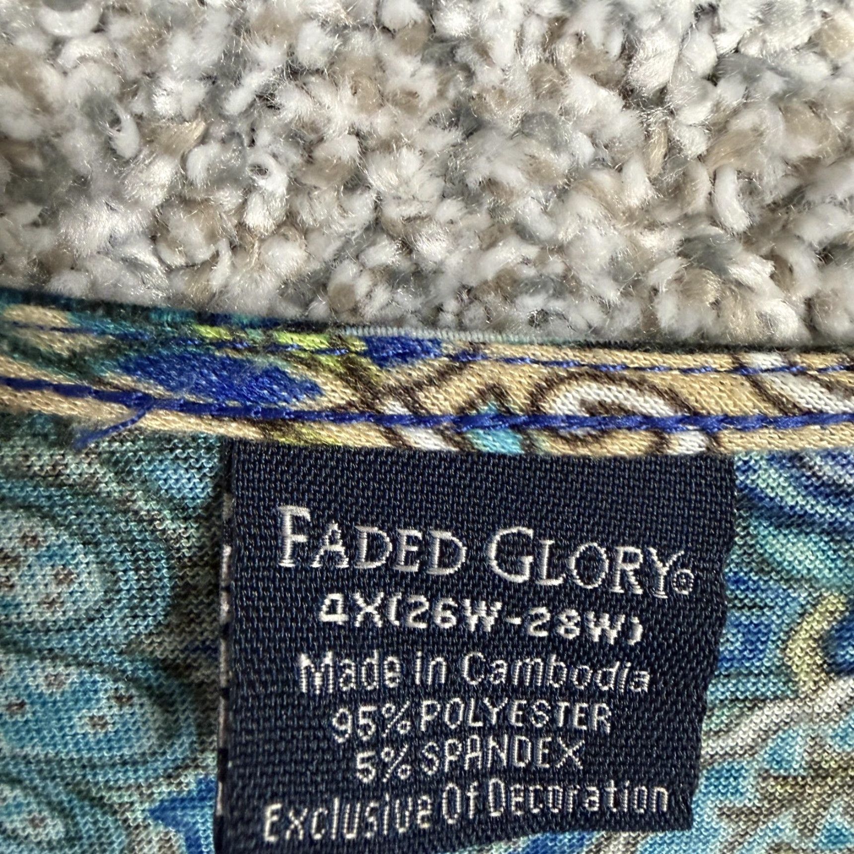 Faded Glory Faded Glory Dress 4X Maxi Beaded Paisley Boho Summer Resort Y2K Beachy Festival Size XXL / US 16-18 / IT 52-54 - 4 Thumbnail