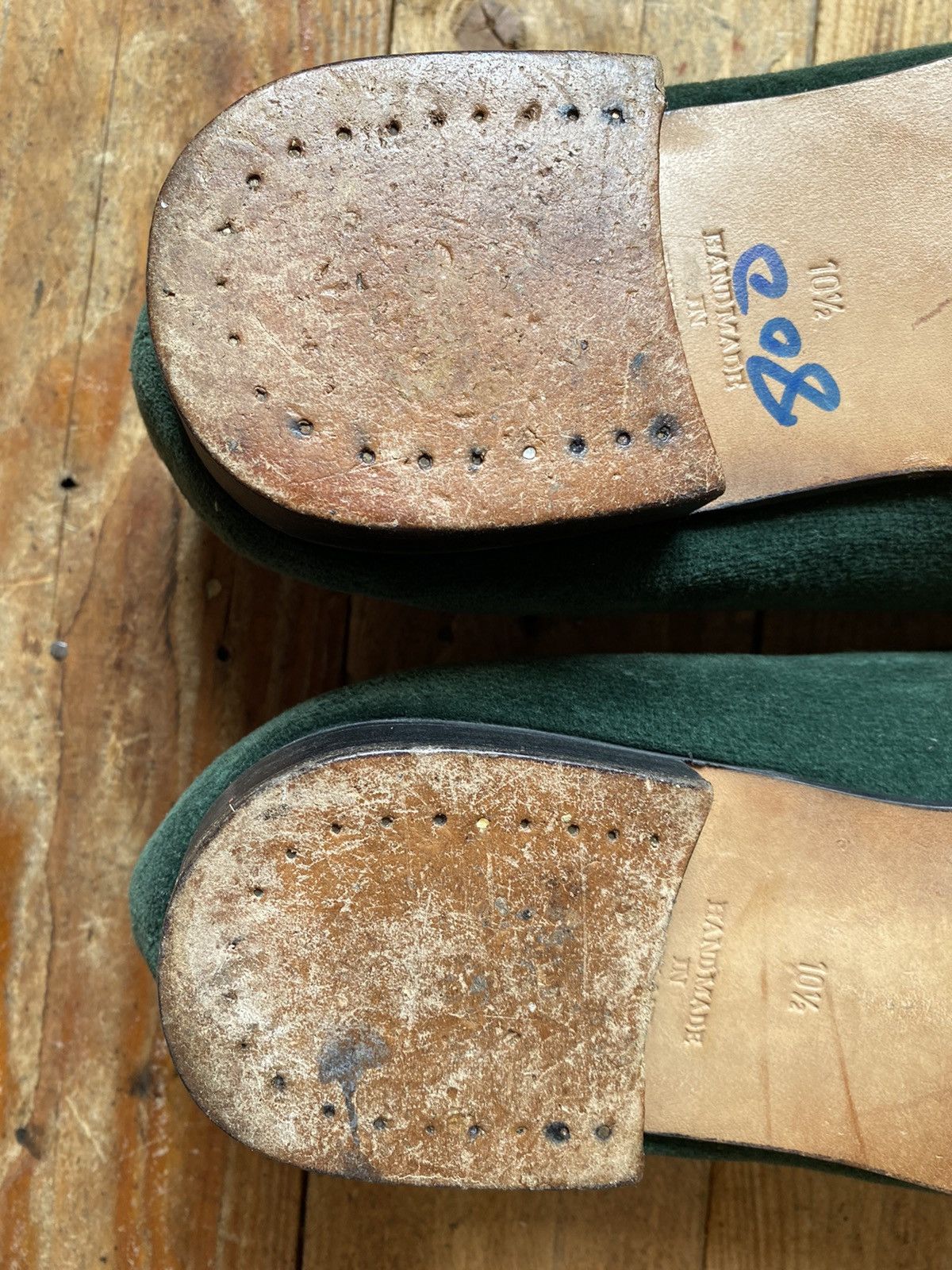 Crockett & Jones Crockett and jones slip slippers green loafer uk sz10.5 Size US 11 / EU 44 - 14 Thumbnail