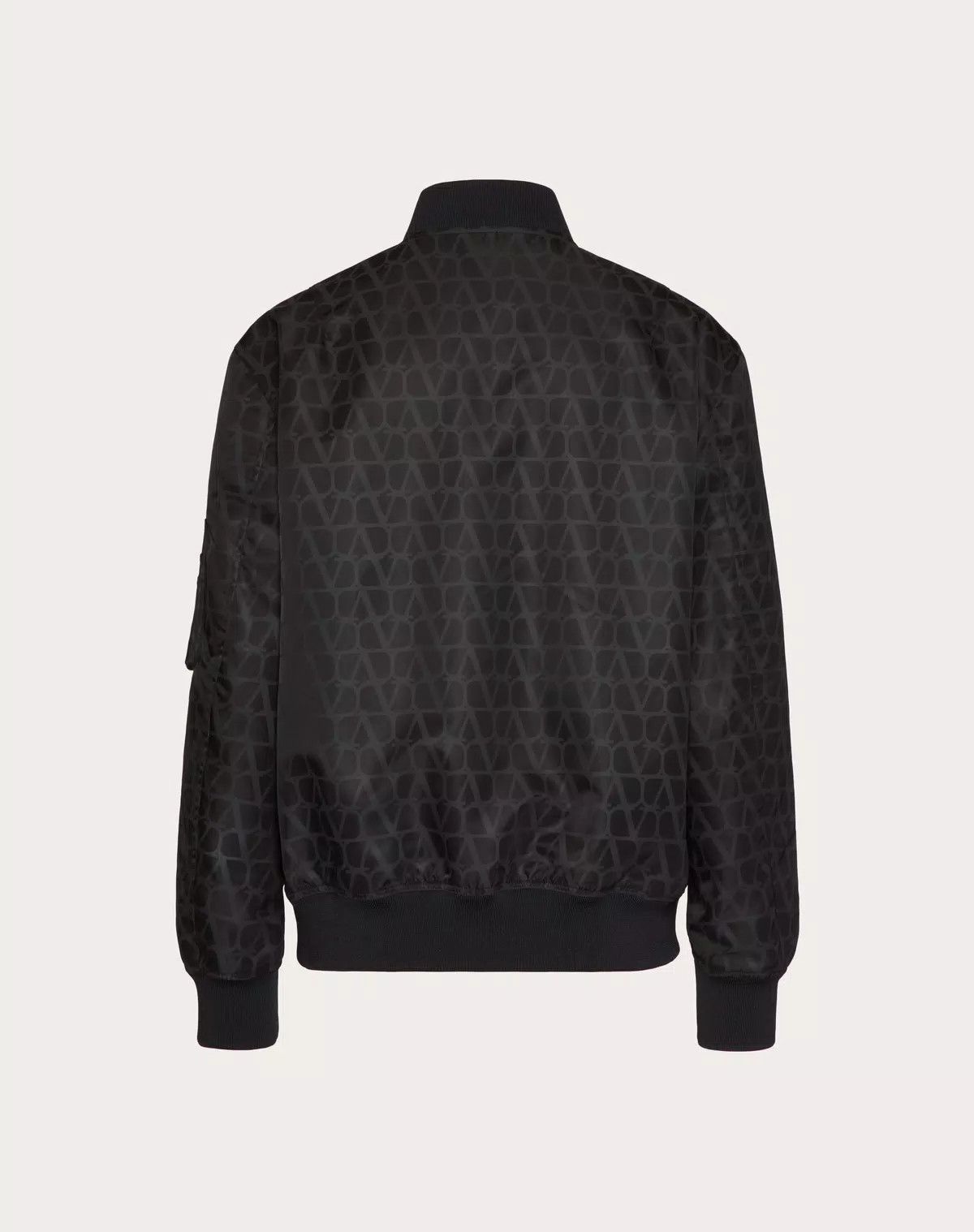 Valentino oc11z0725 Nylon Bomber Jacket in Black Size US M / EU 48-50 / 2 - 2 Thumbnail